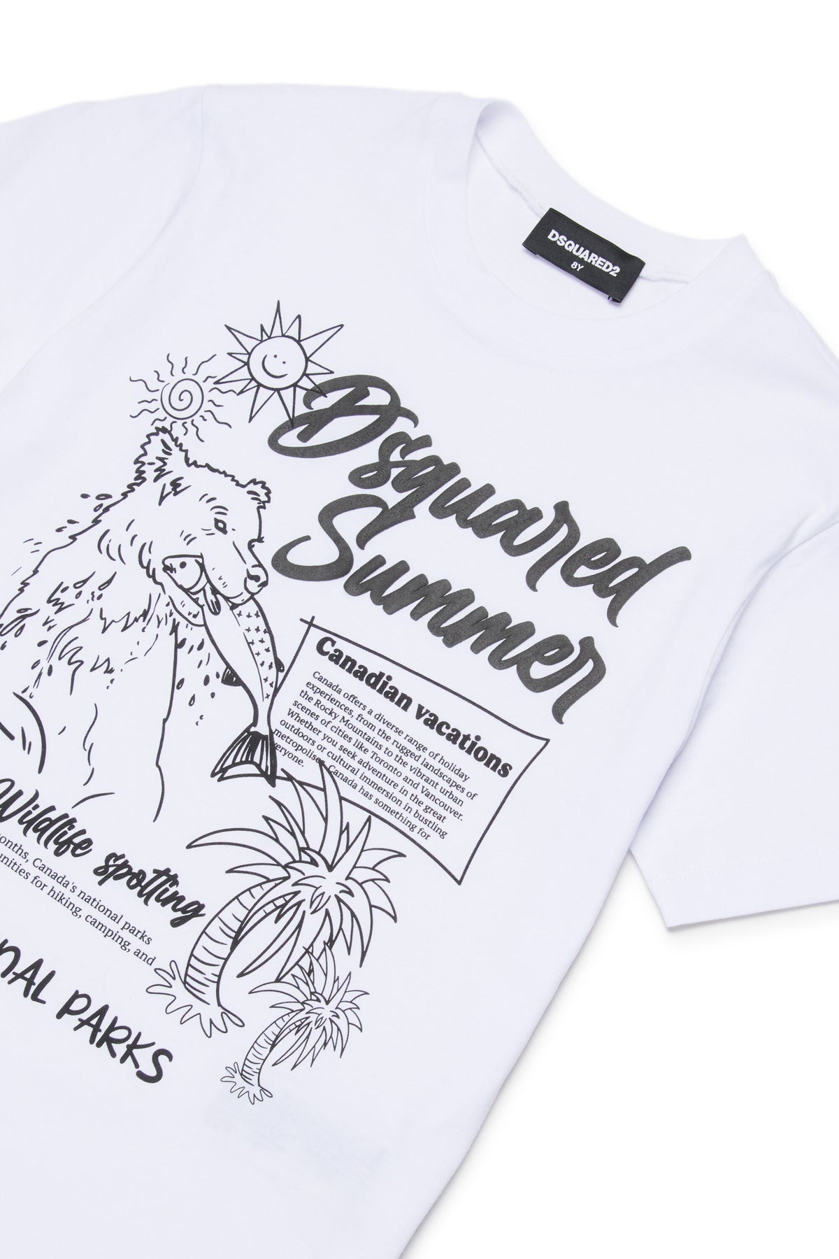 T-shirt with logo and frontal print