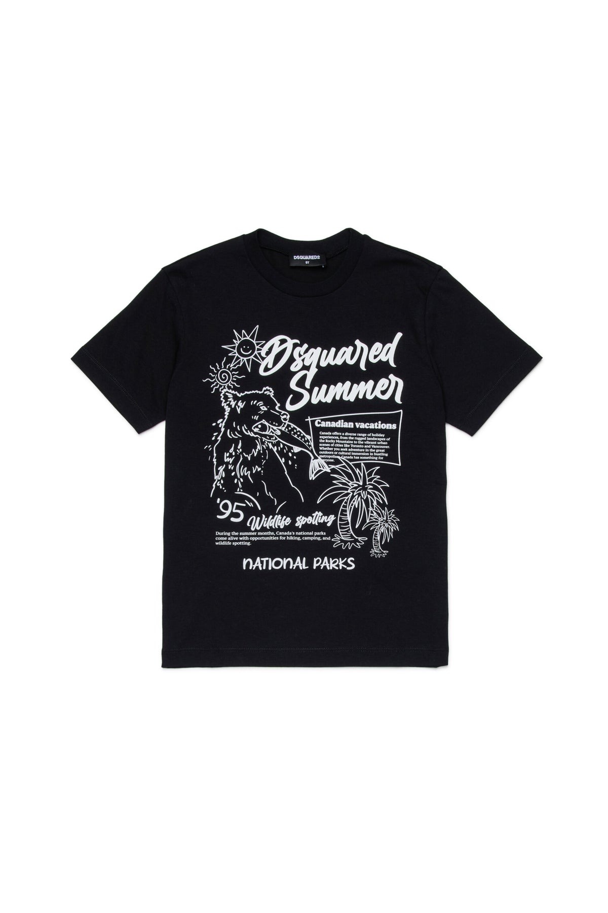 Camiseta con logo y estampado frontal