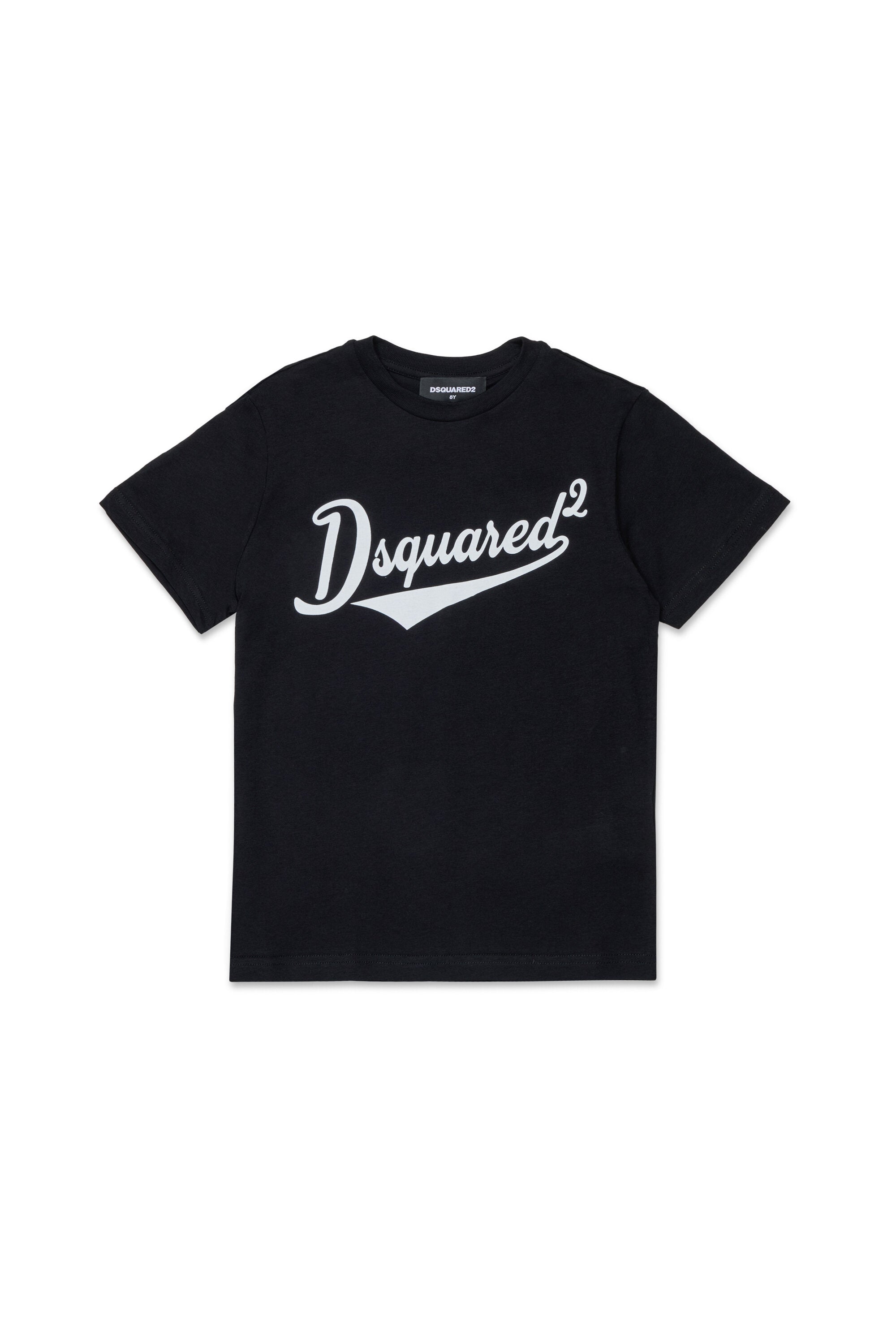 Camiseta de cuello redondo con logo estampado