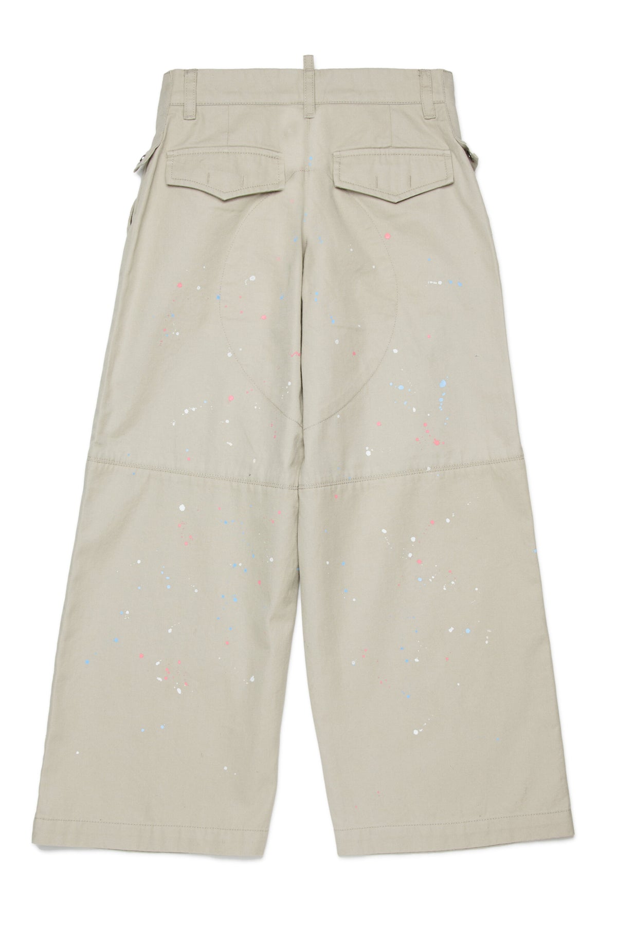 Pantalones efecto salpicado