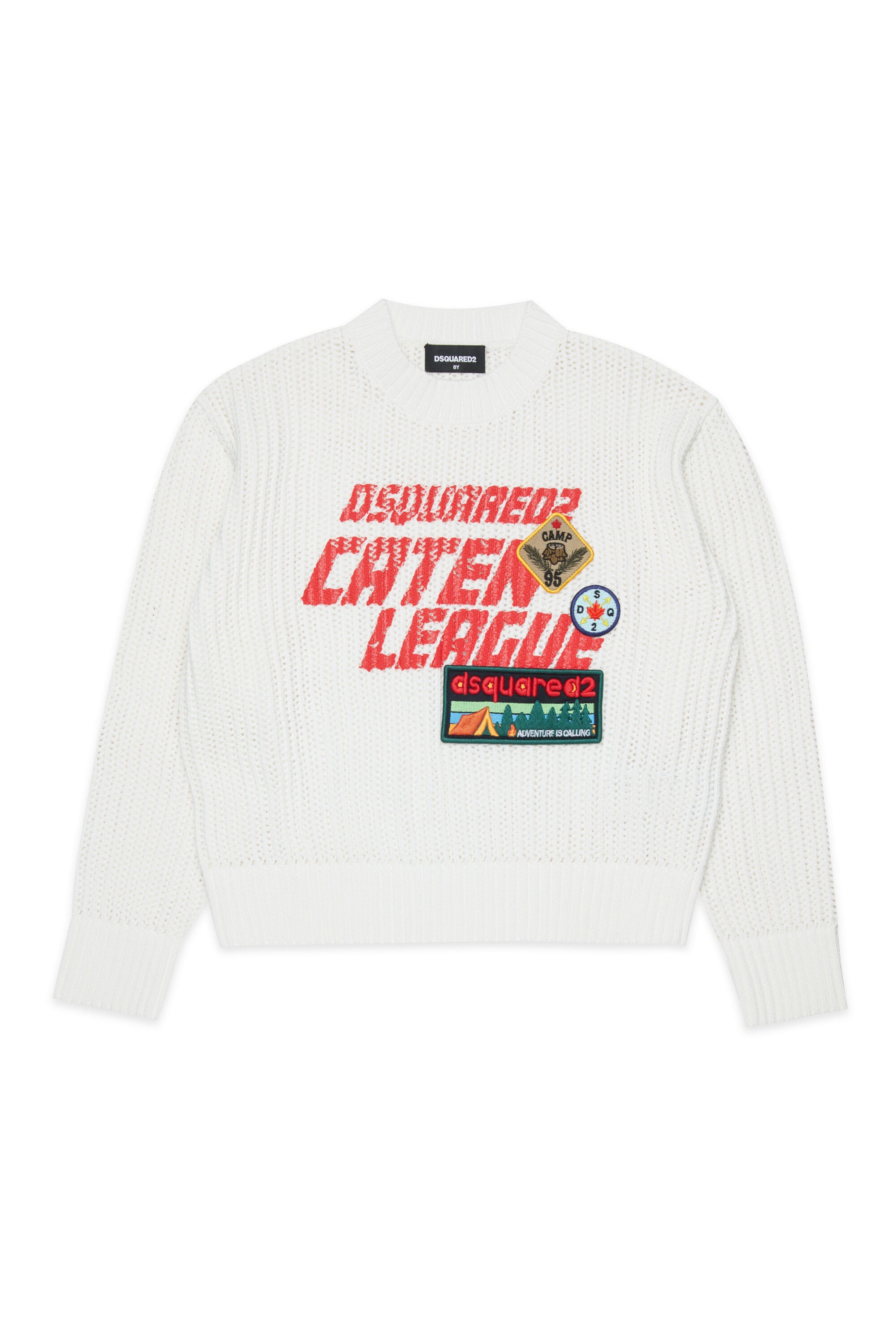 Crew-neck pullover with logo