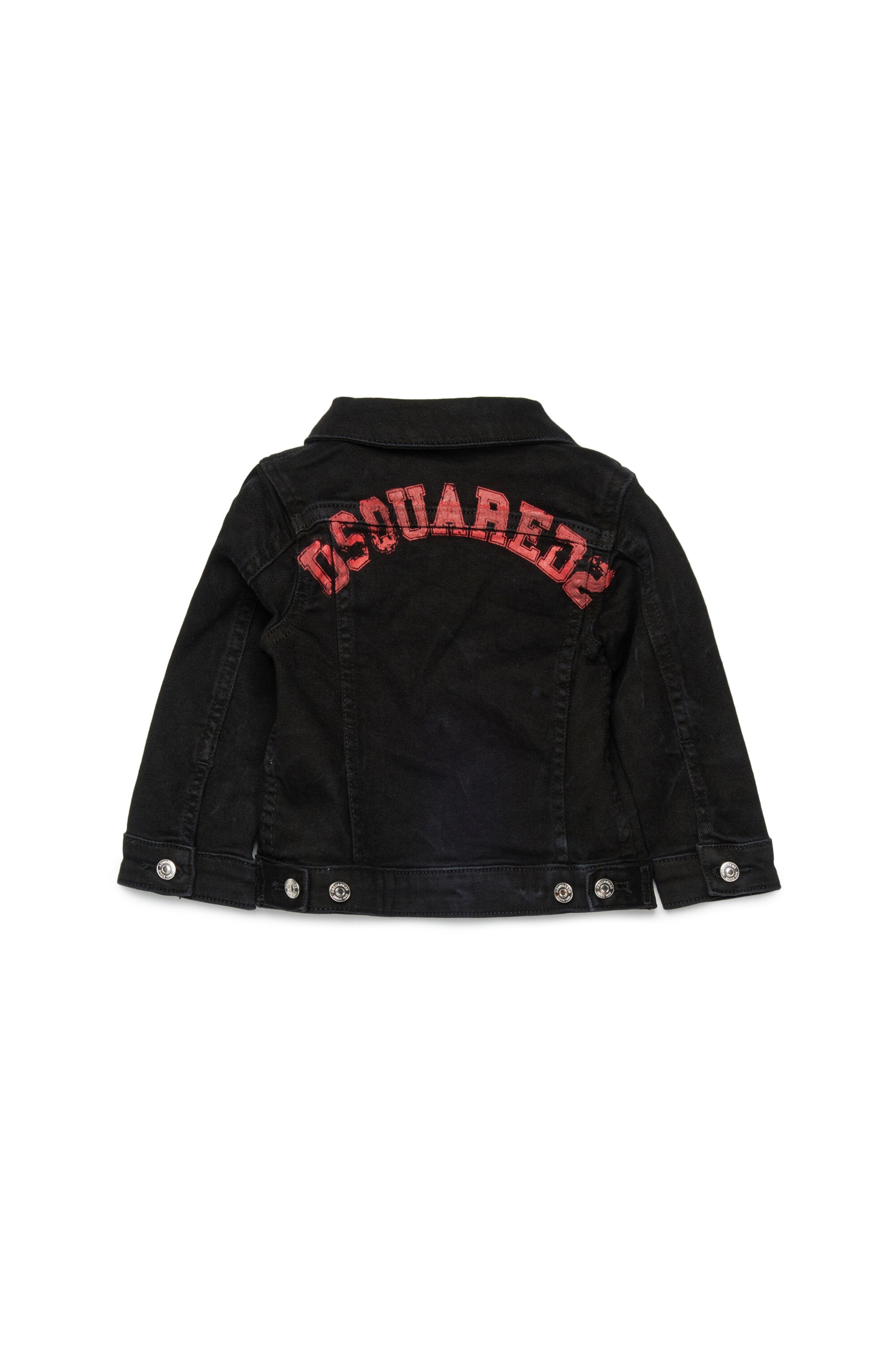 Veste en denim avec logo imprimé