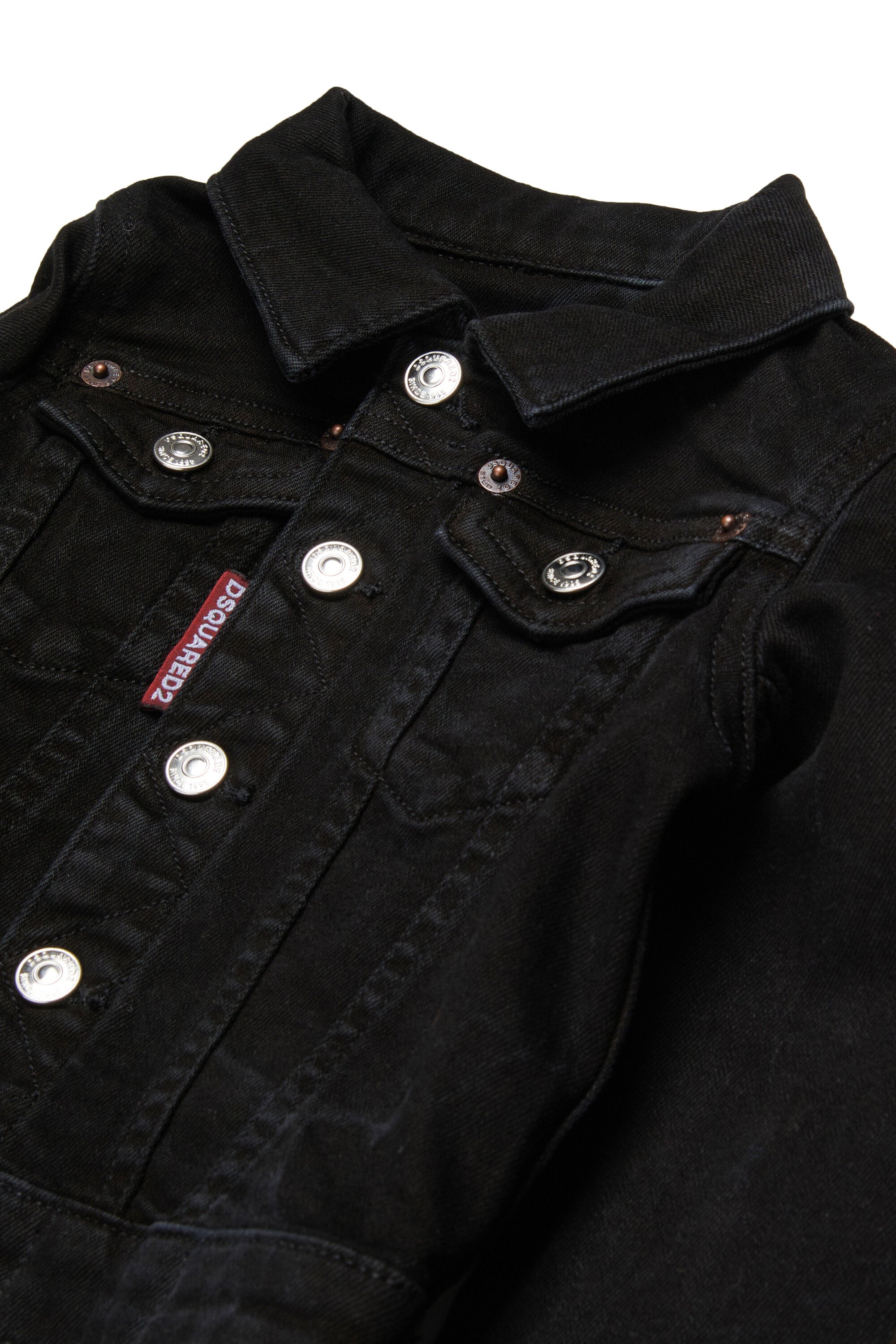 Veste en denim avec logo imprimé