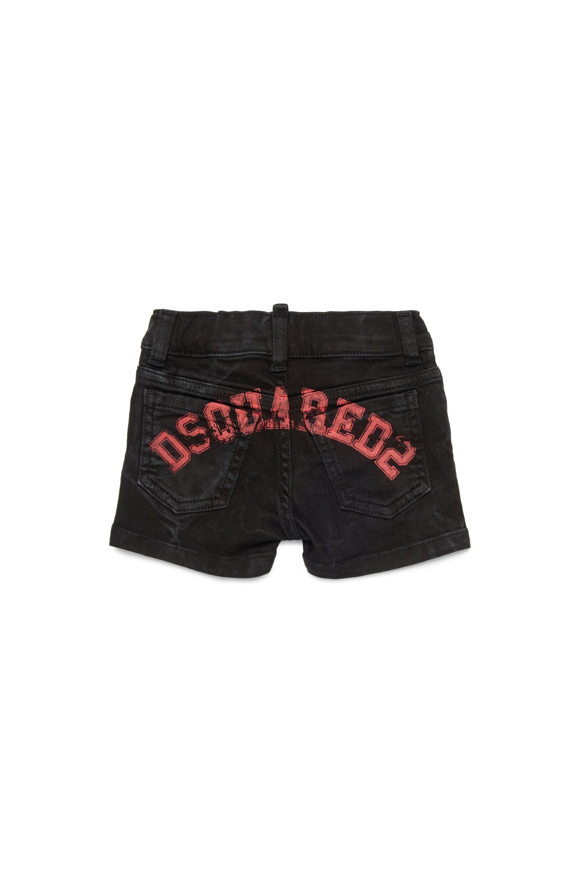 Short en denim avec logo
