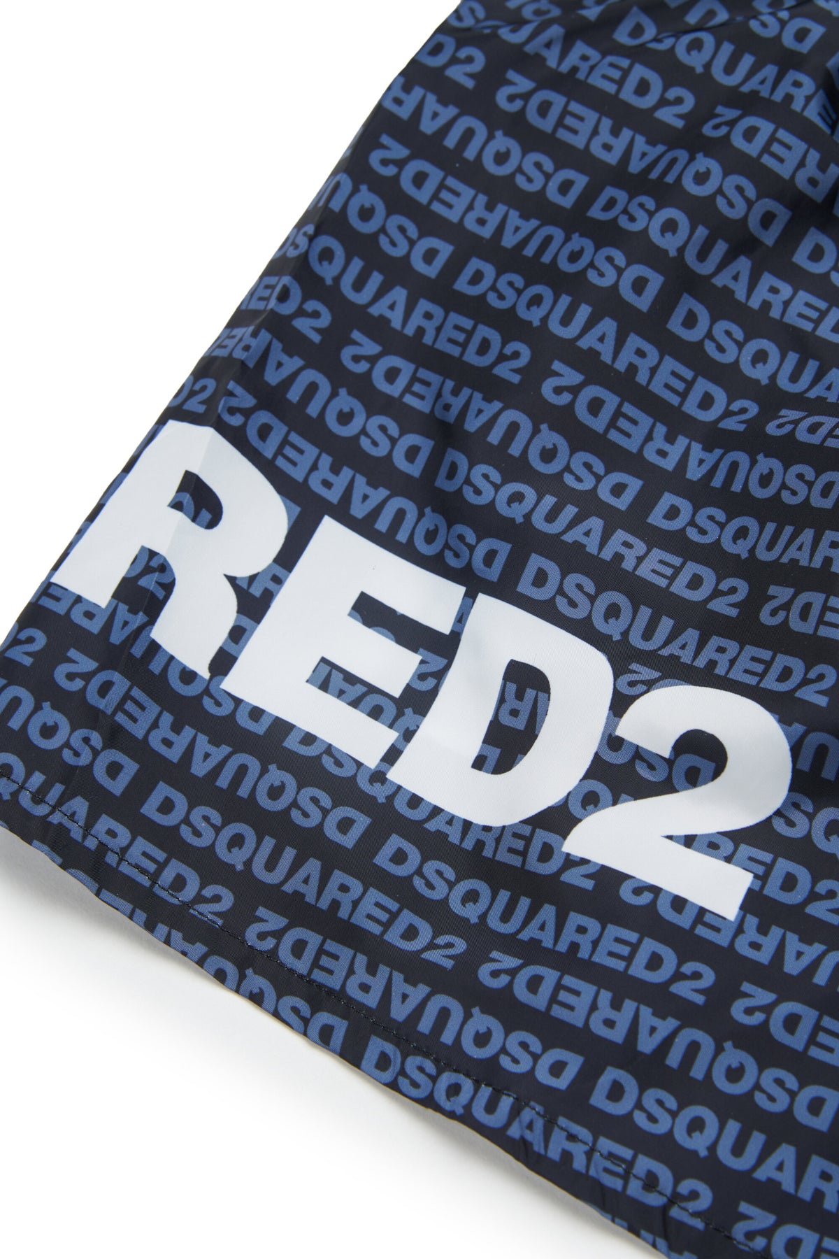 Boxer swim trunks with logo