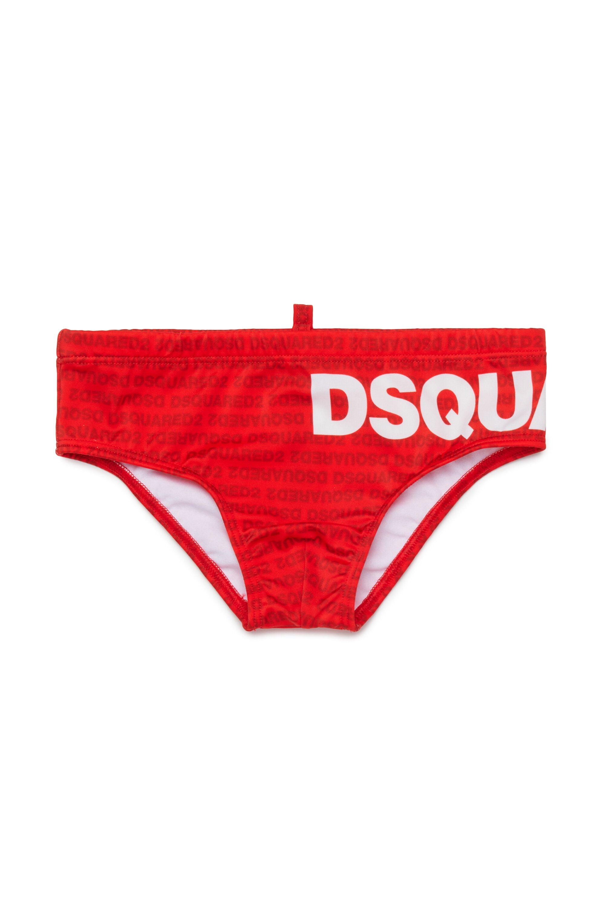 Bañador slip con logo por todas partes