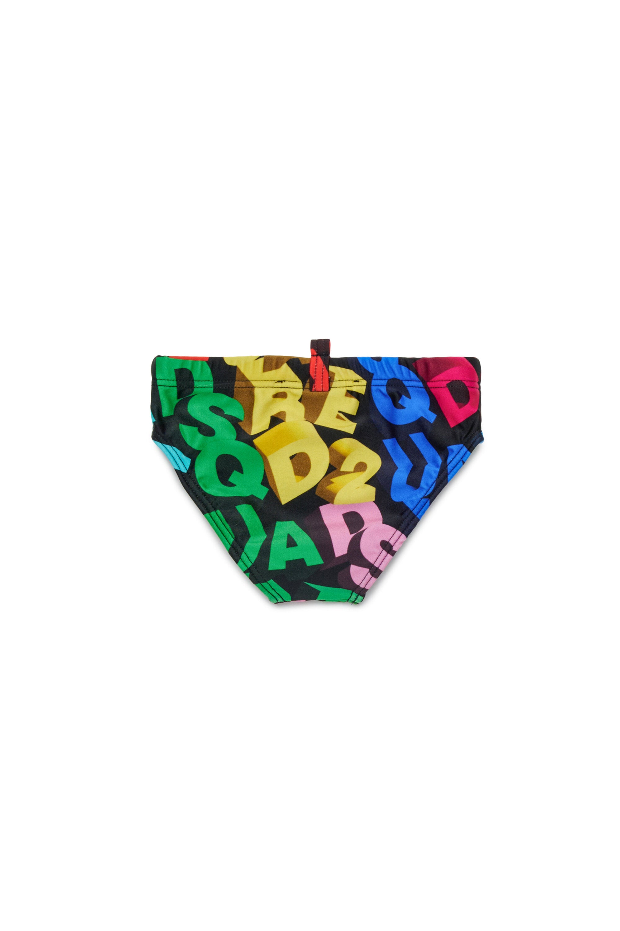 Bañador slip con logotipo 3D por toda la prenda