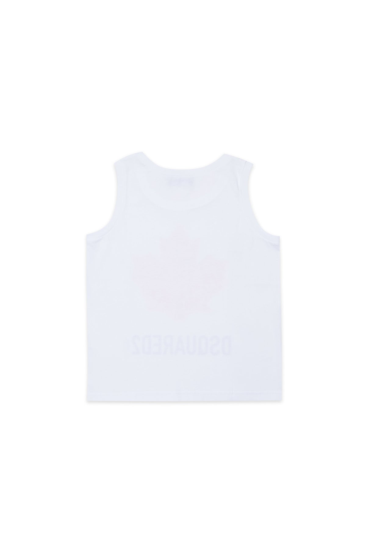 Sleeveless T-shirt with logo