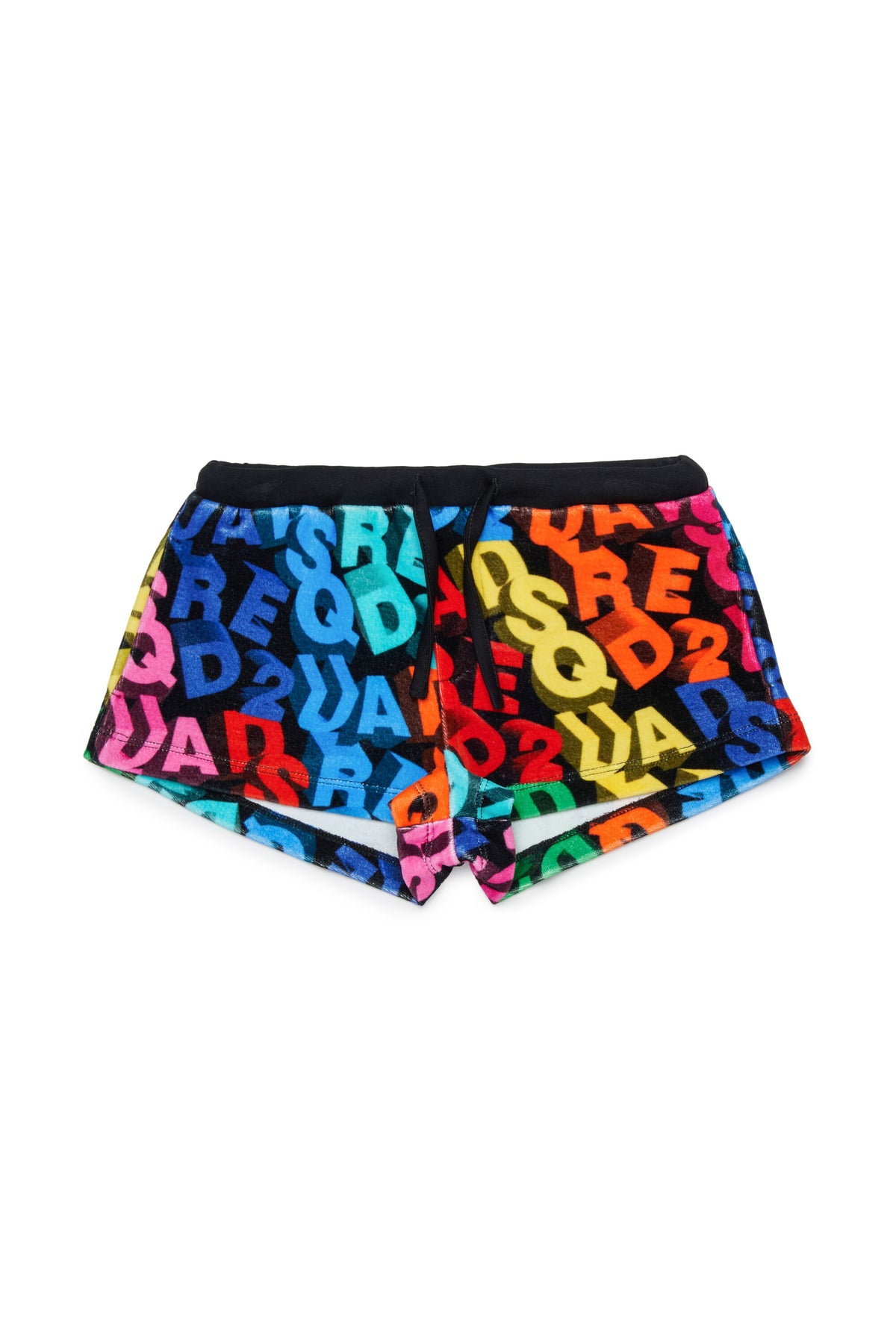 Shorts de punto con logo allover