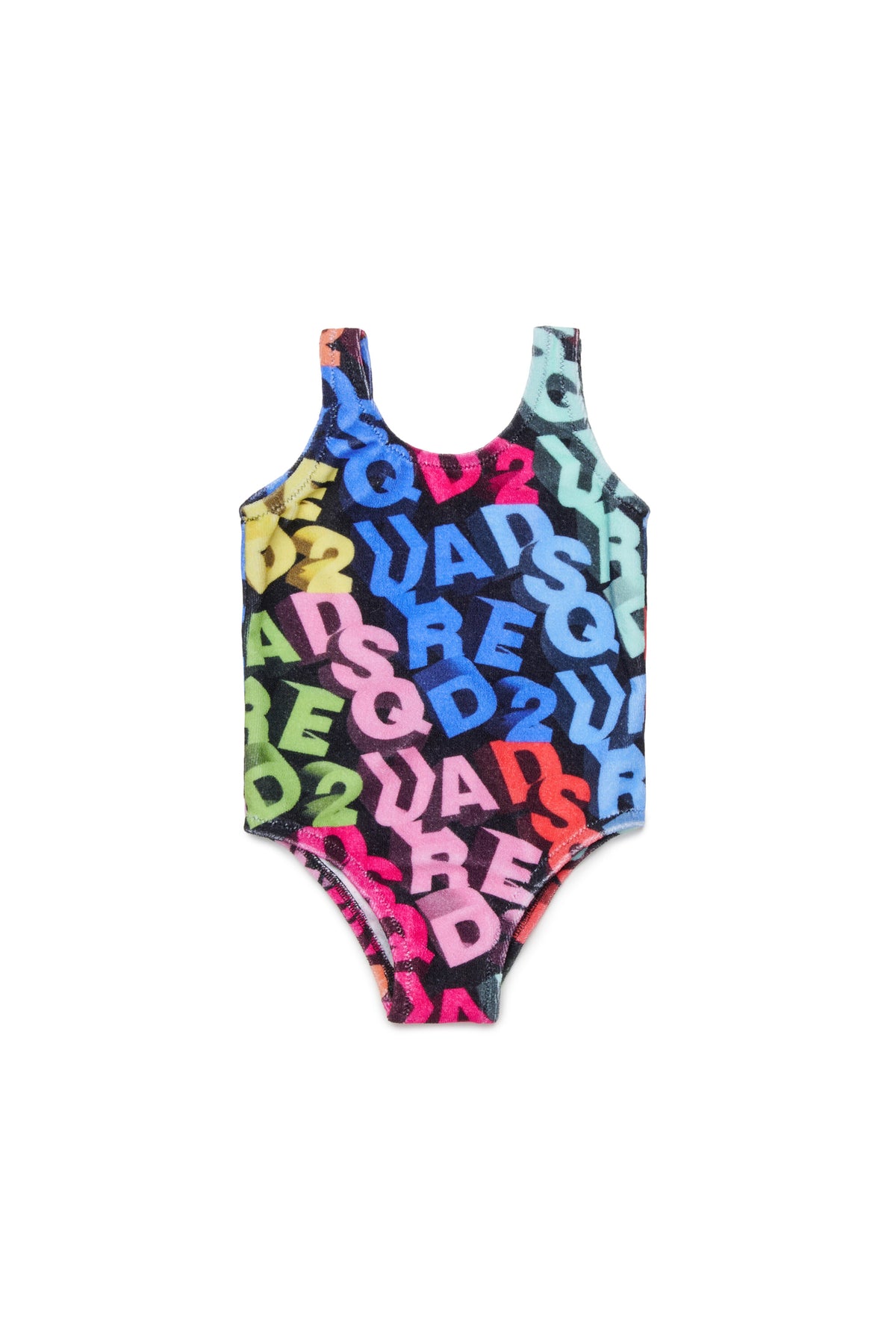 Maillot de bain une pièce avec logo 3D allover