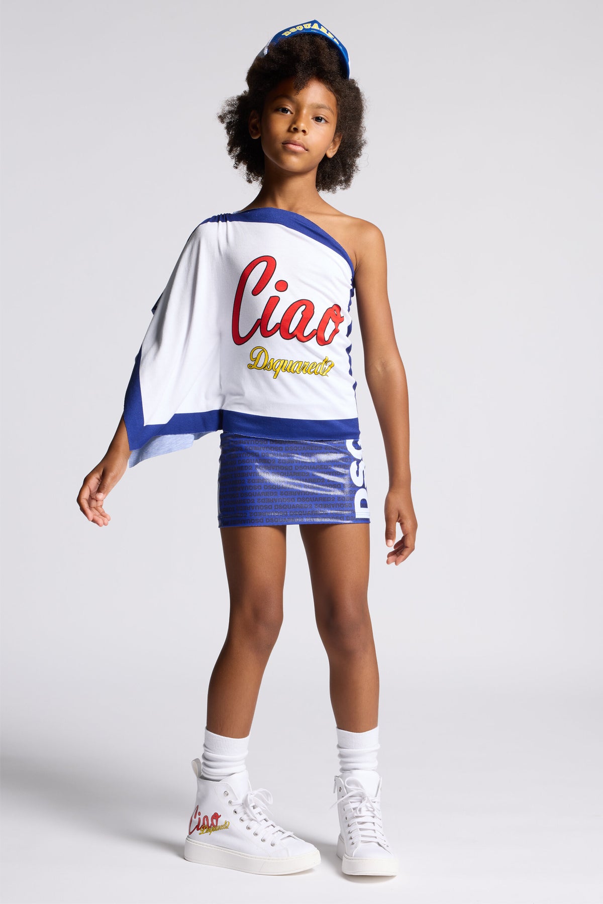 T-shirt asymétrique à logo