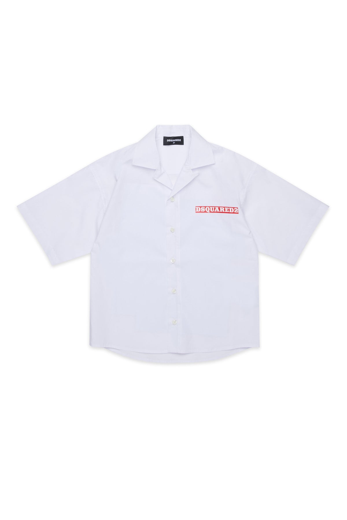 Short-sleeved shirt with logo