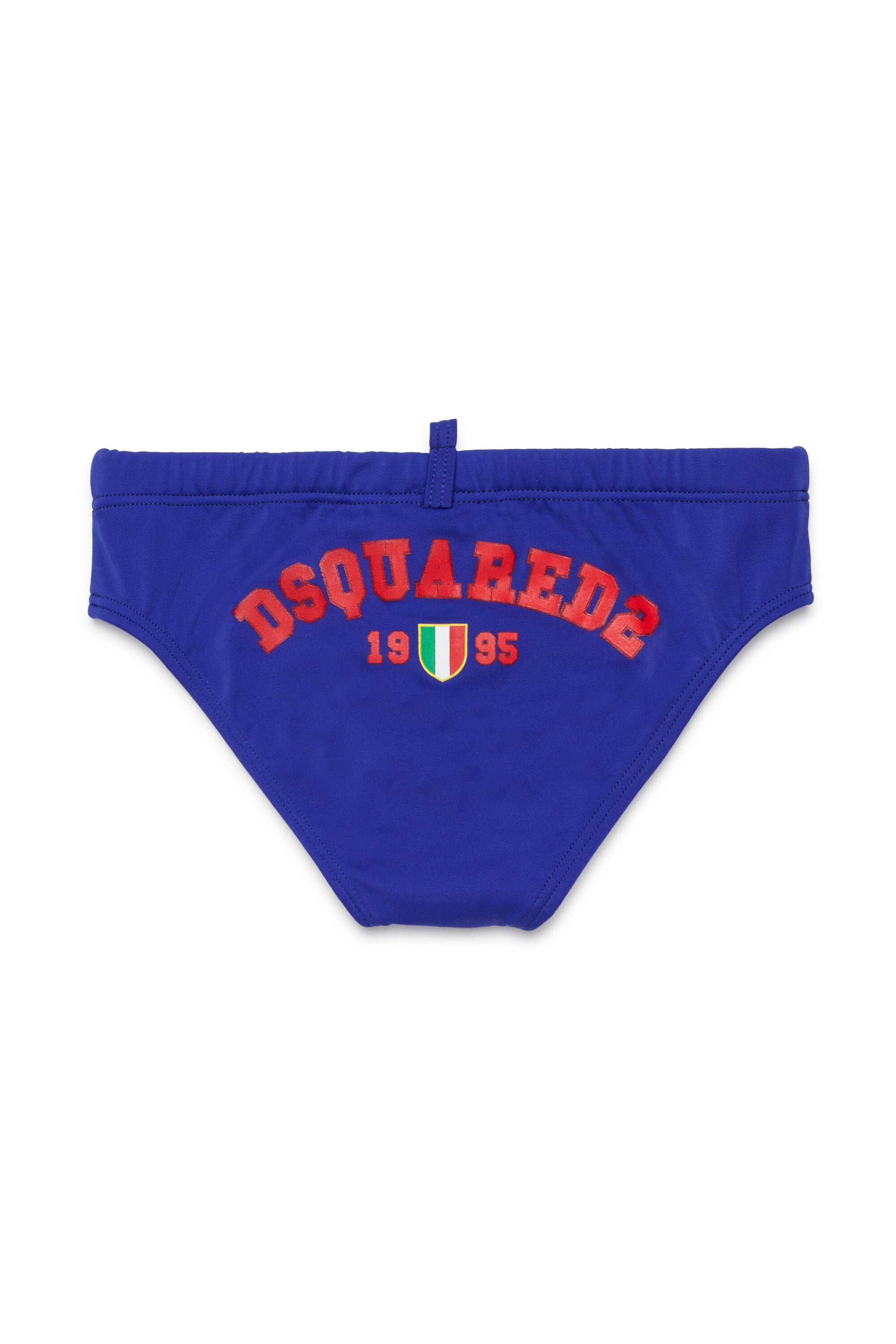 Bañador slip con logo en la parte trasera