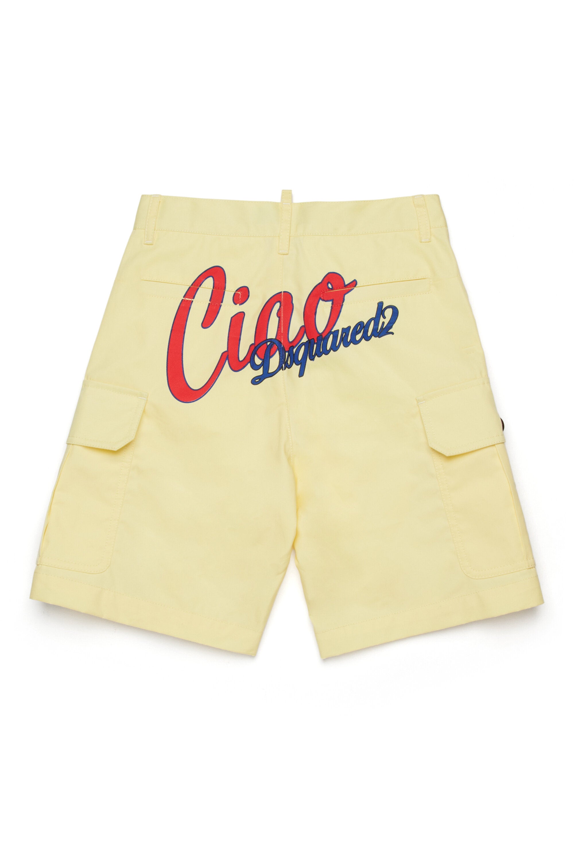 Shorts cargo con logo estampado