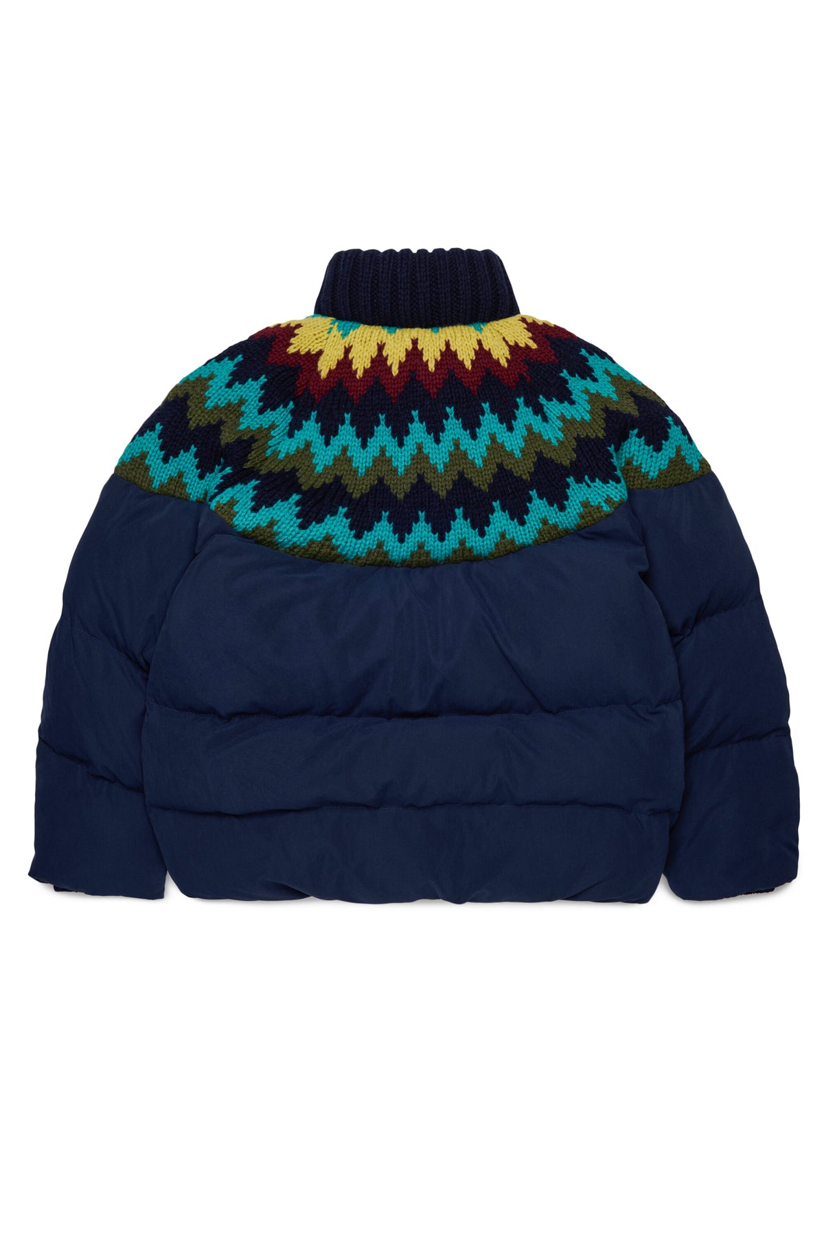 Padded jacket with printed logo