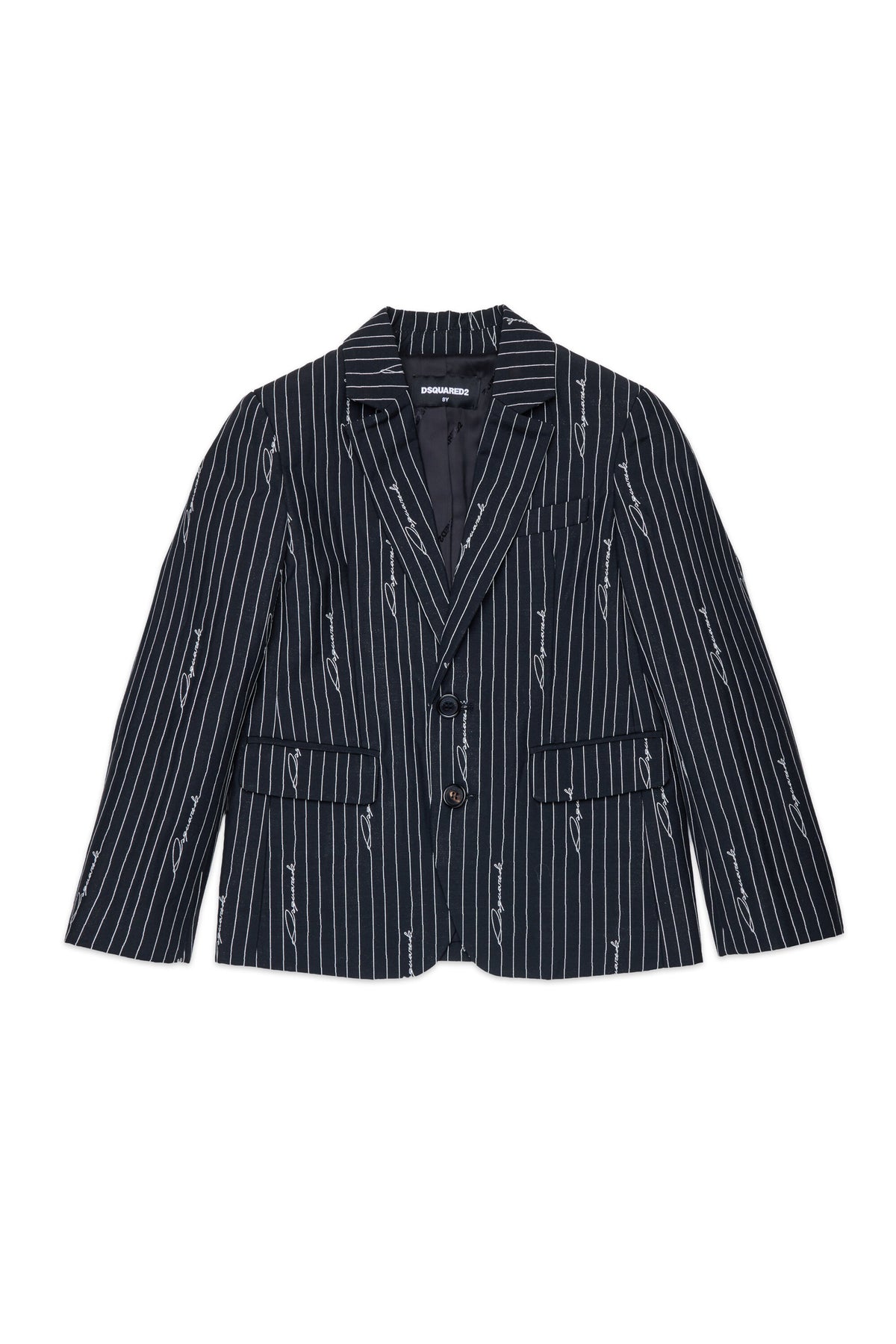 Blazer rayé avec logo allover