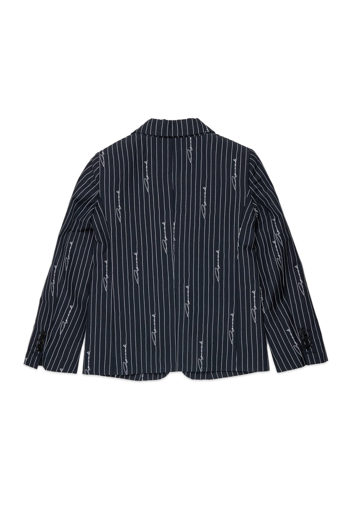 Blazer rayé avec logo allover