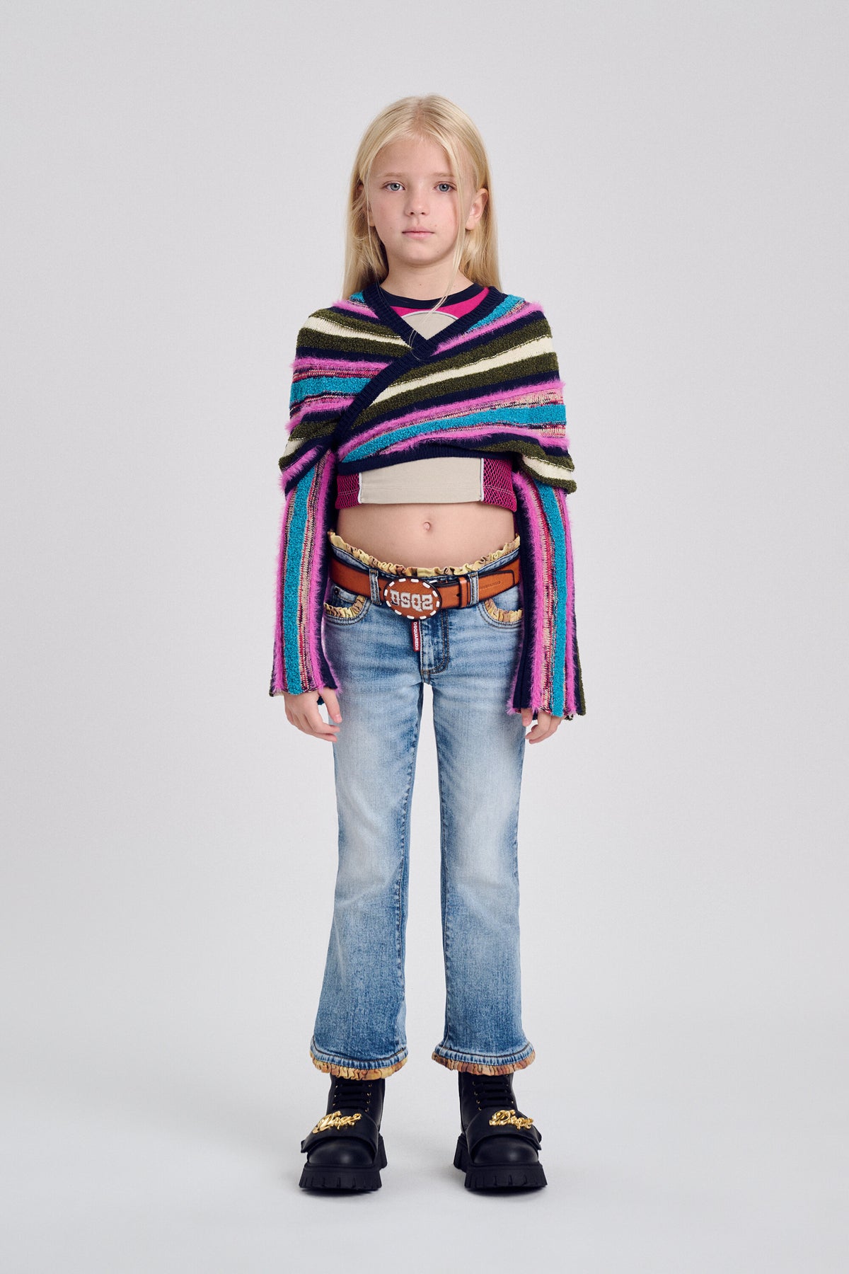 Jeans corte bootcut lavado azul claro - Bell Bottom