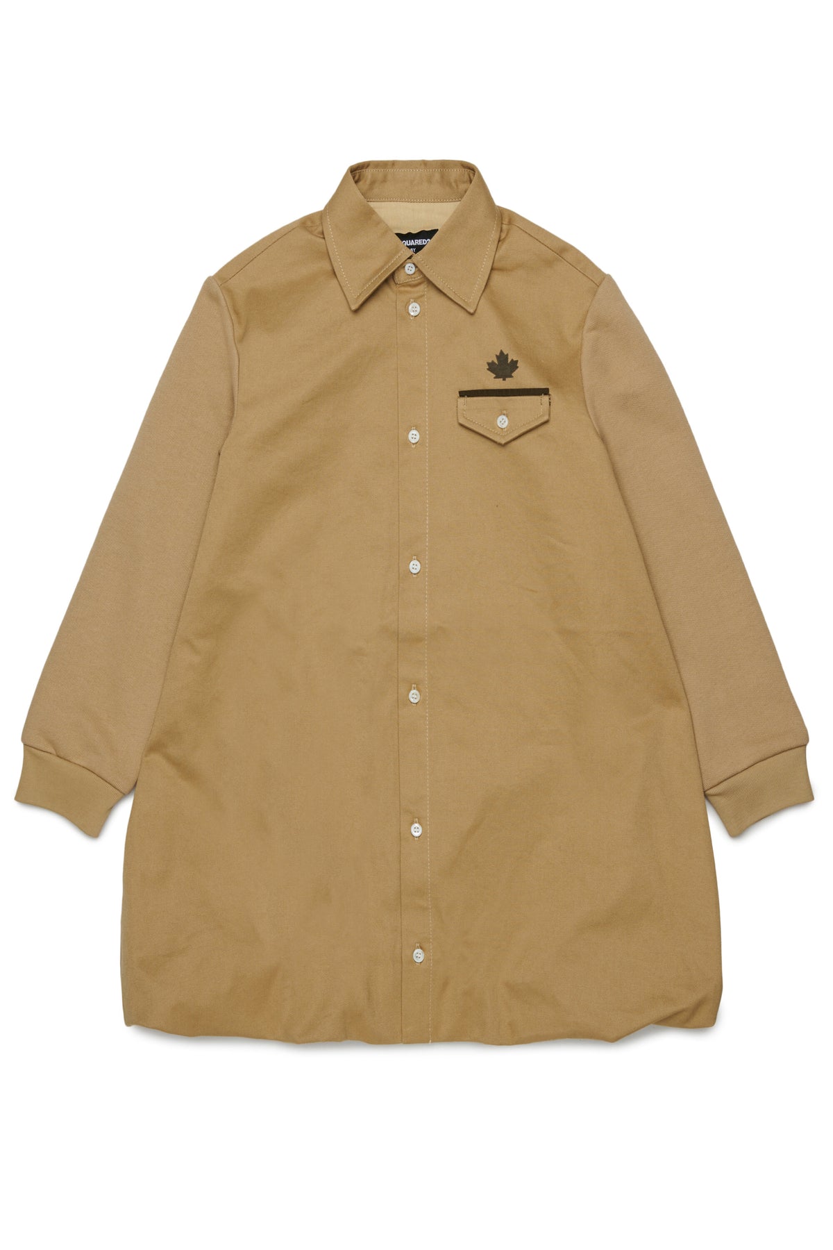 Vestido camisero con logo