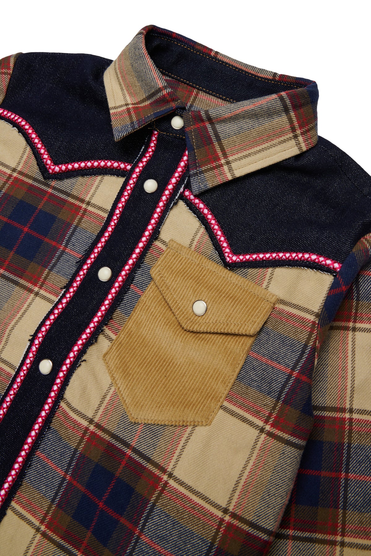 Camisa de cuadros con logo