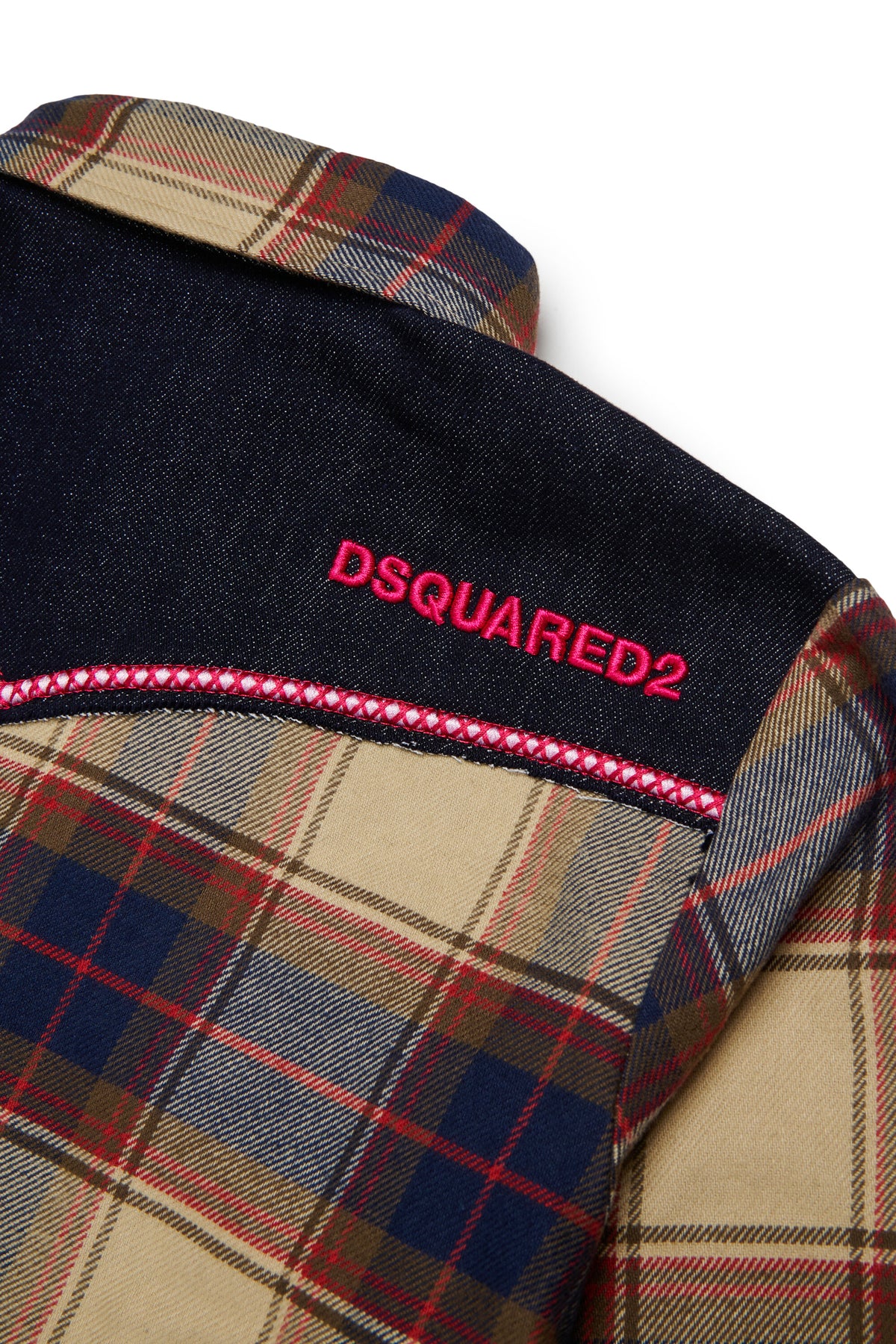 Camisa de cuadros con logo