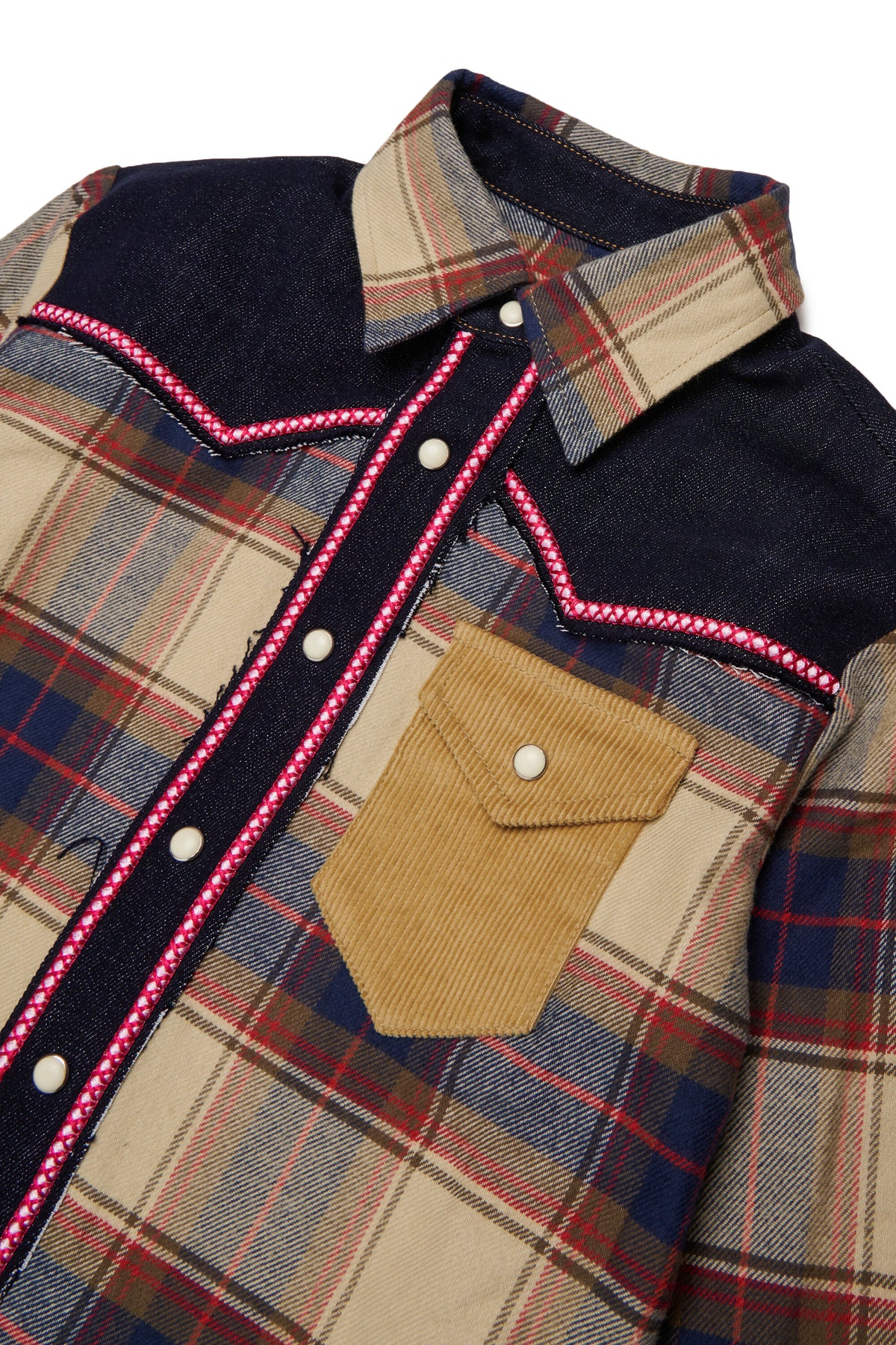 Camisa de cuadros con logo