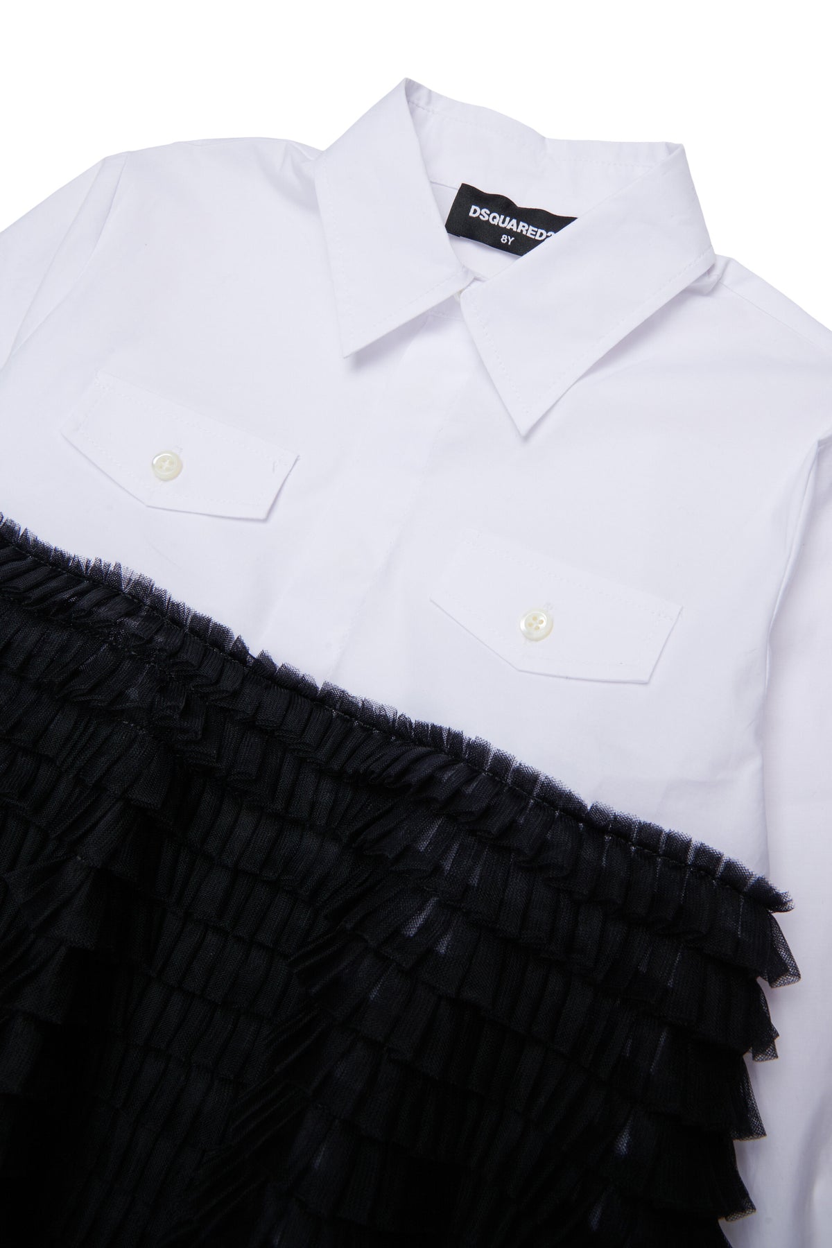 Chemise à manches longues avec volants