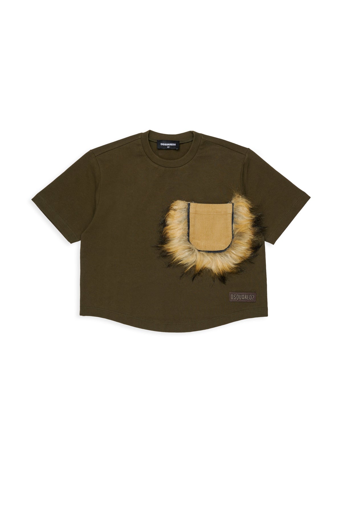 T-shirt with patch pocket and logo