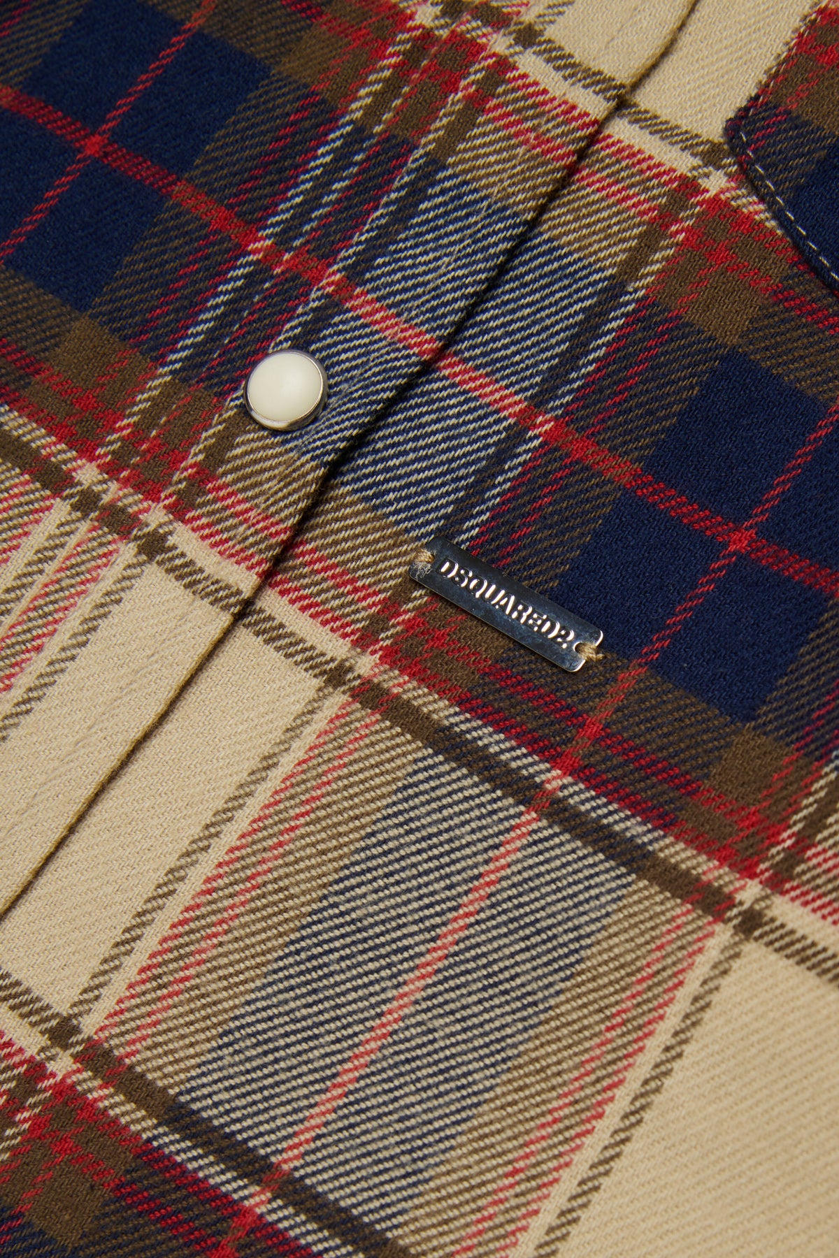 Chemise à carreaux avec logo