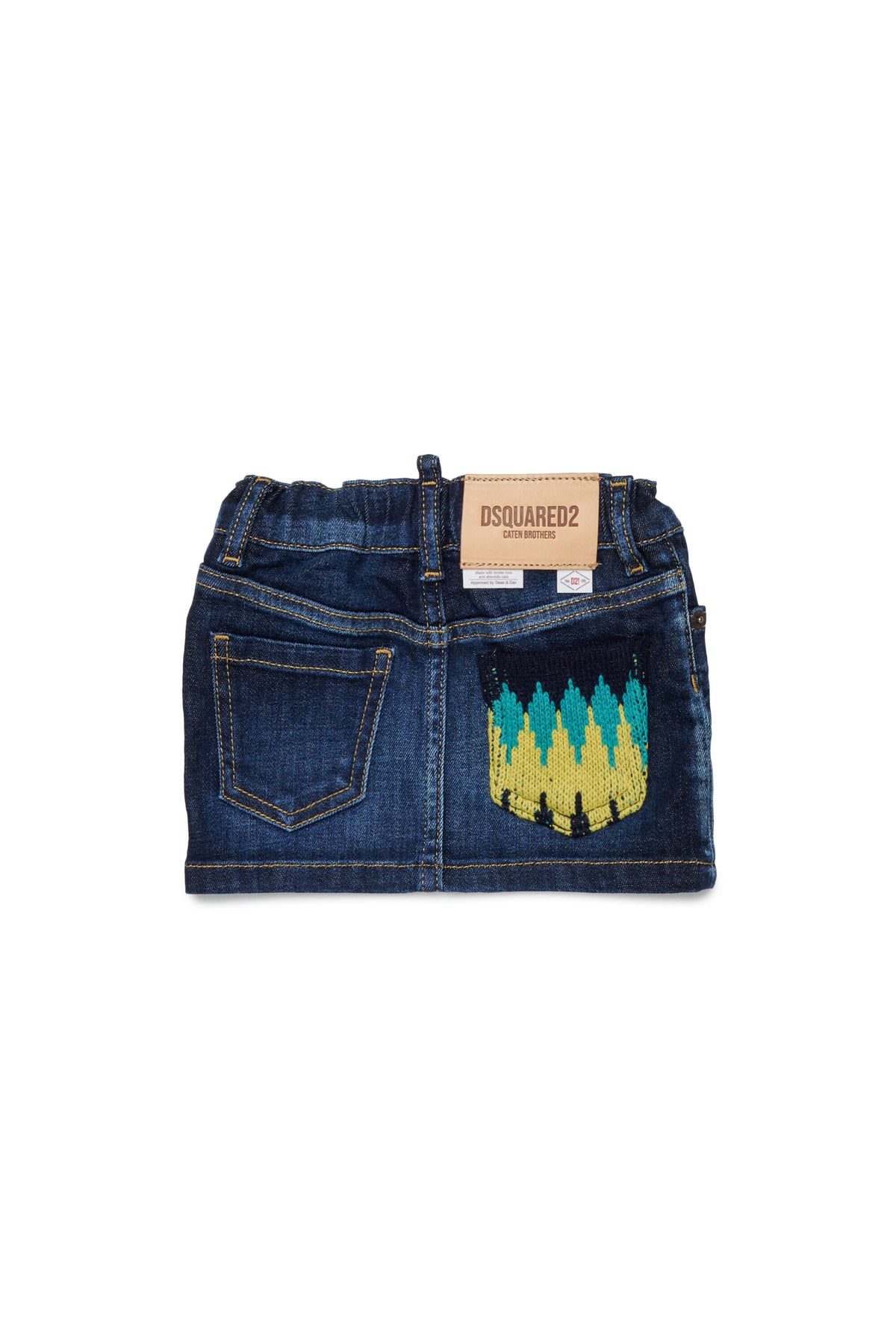 Jupe en denim avec broderie