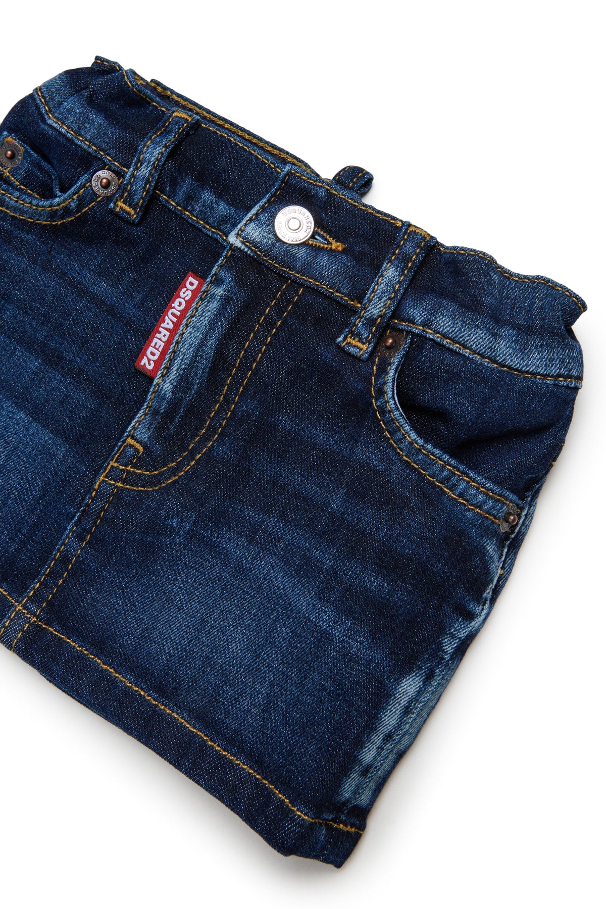 Jupe en denim avec broderie