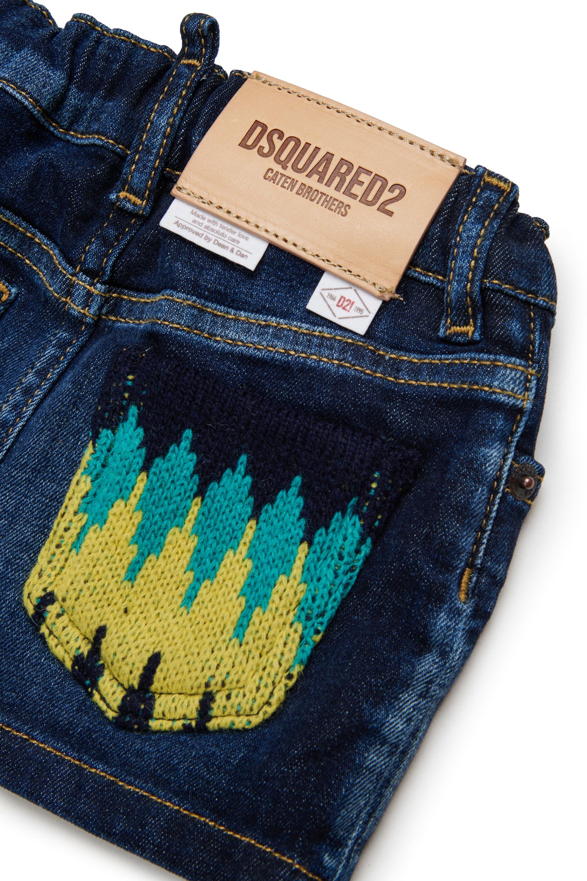 Jupe en denim avec broderie