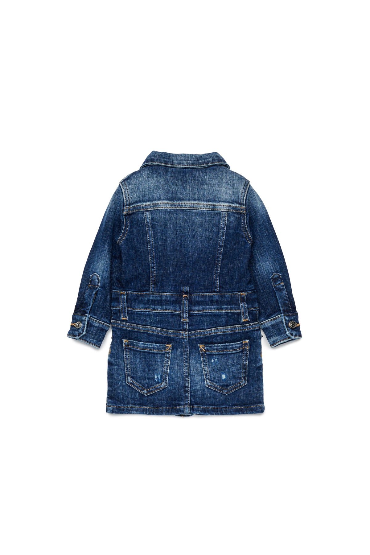 Vestido corto de denim