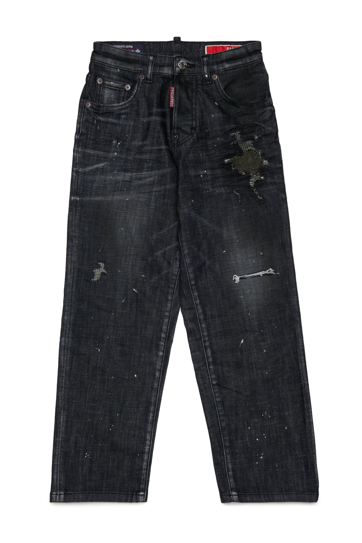 Relaxed fit jeans in black wash - Baggy