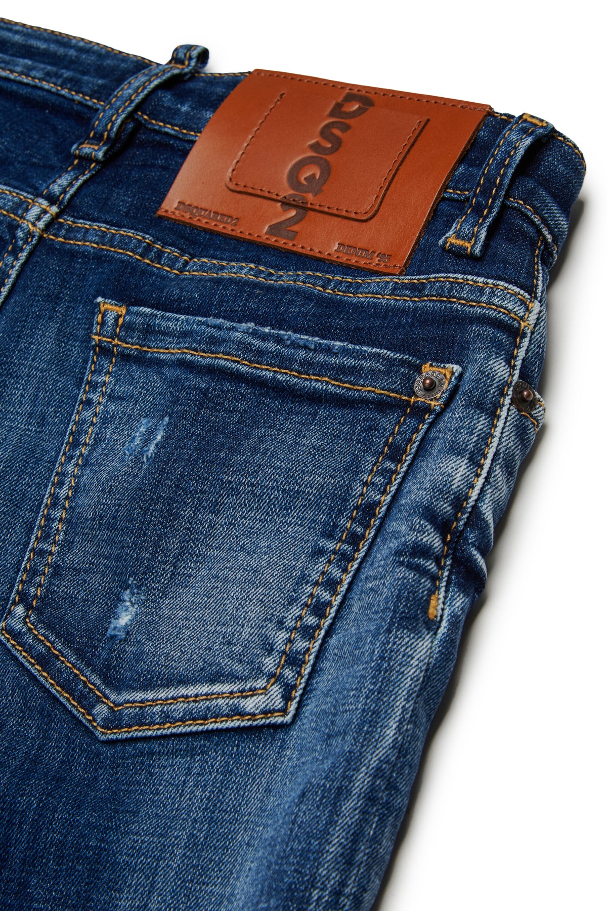 Jeans corte regular en denim azul medio - London Bro