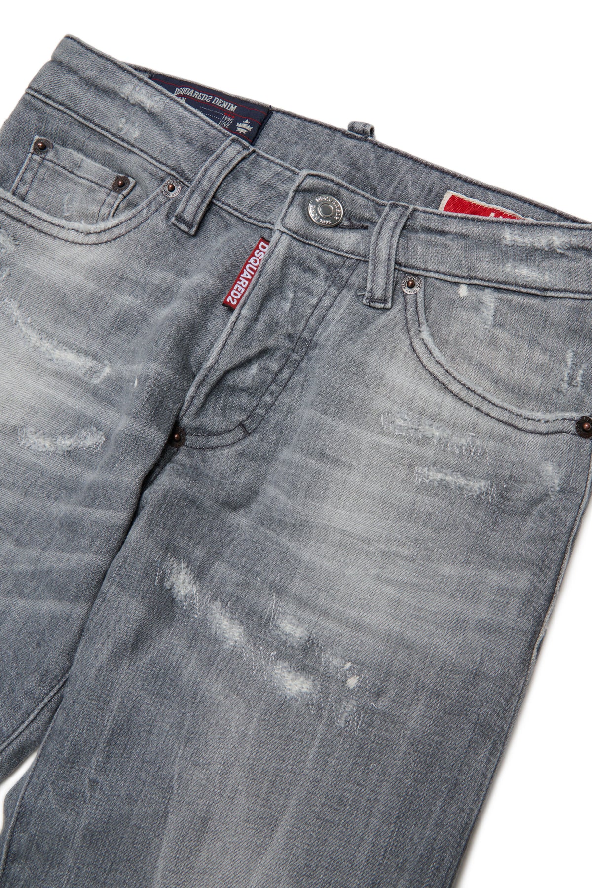 Jeans corte regular en lavado gris - American