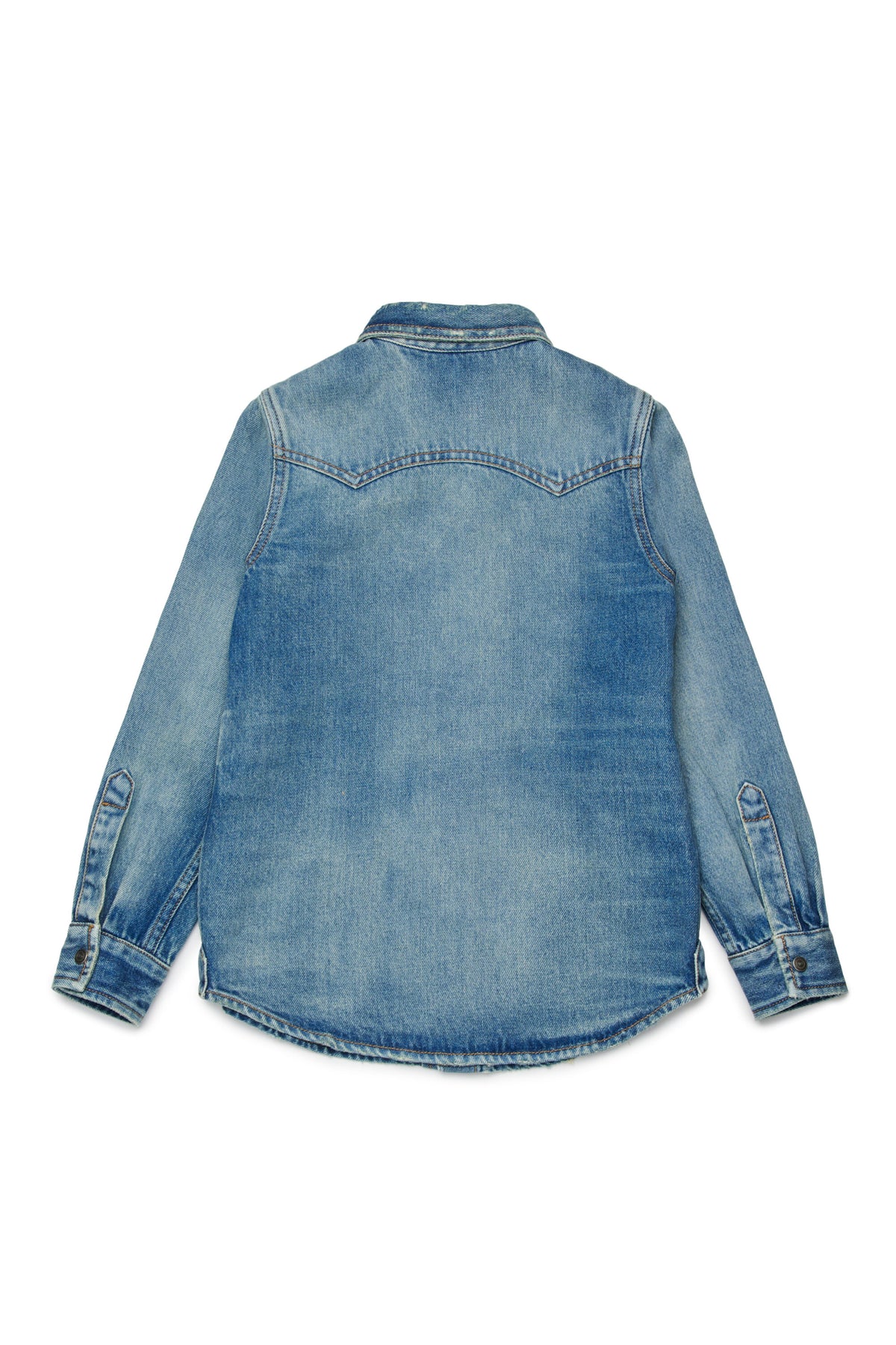 Long-sleeve denim shirt