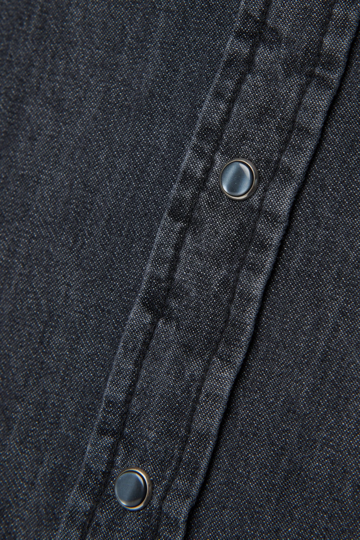 Denim shirt with long sleeves and logo