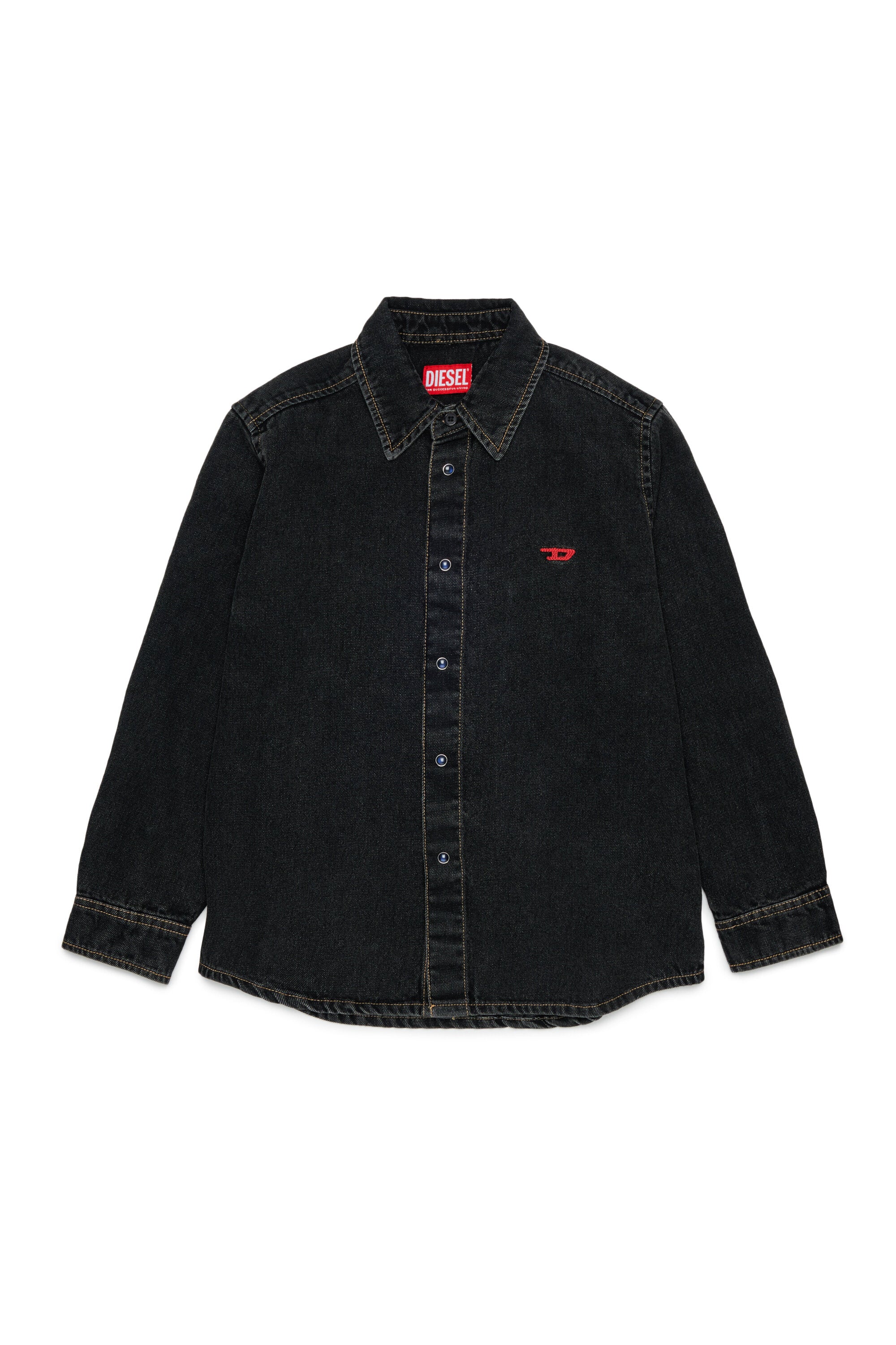 Chemise en denim avec logo