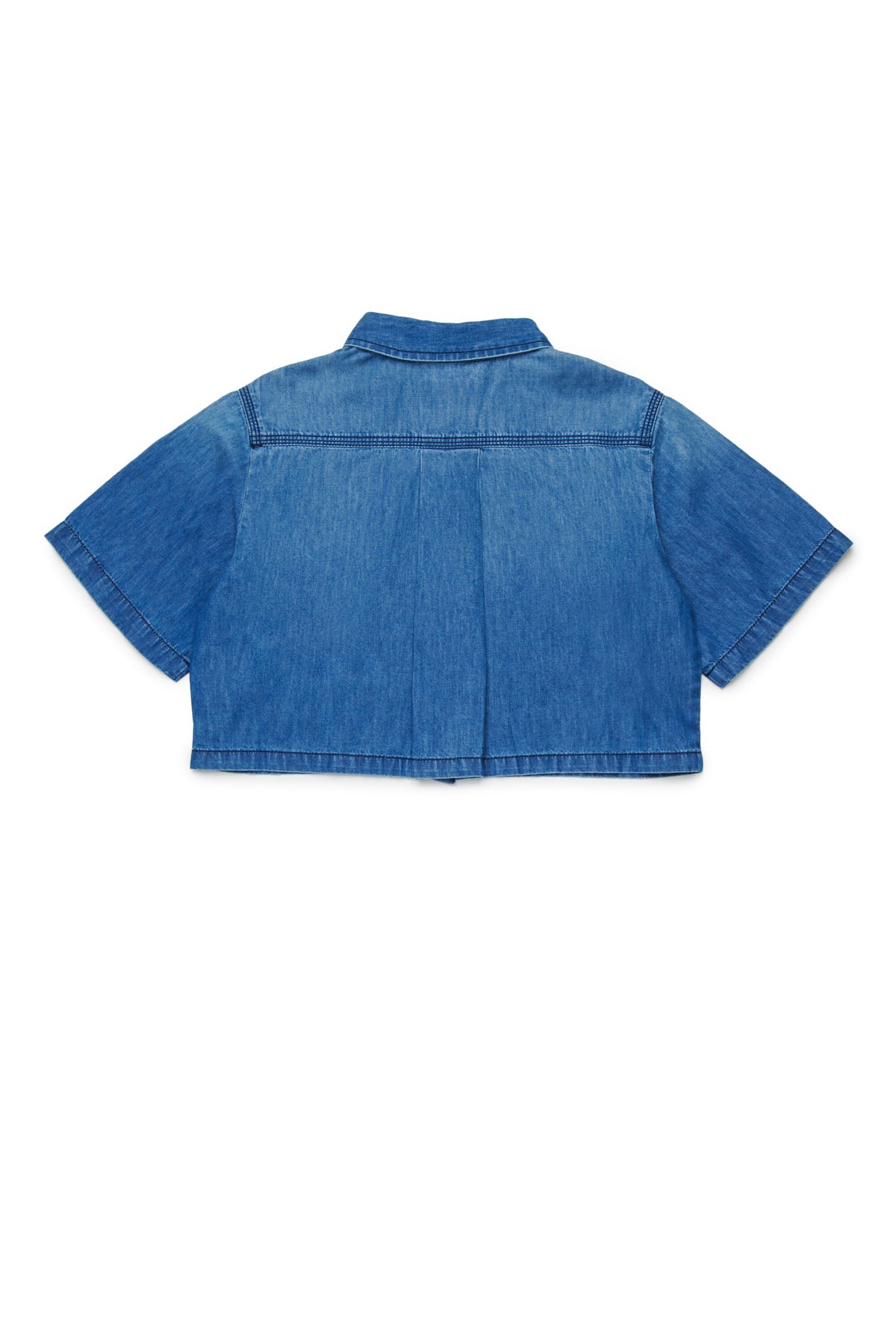 Chemise en denim à manches courtes