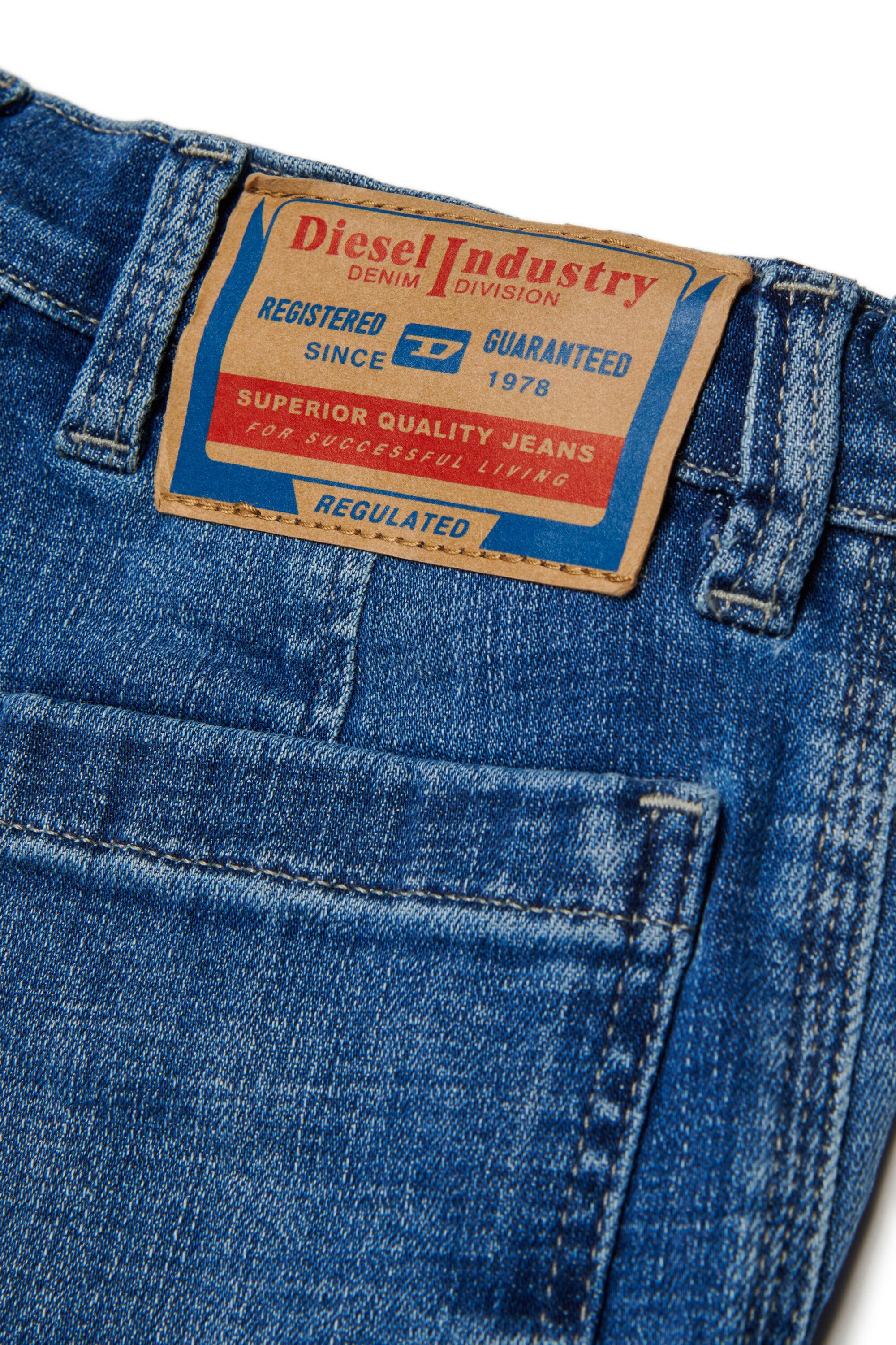 Jeans cargo relaxed fit lavado azul medio - D-Dave