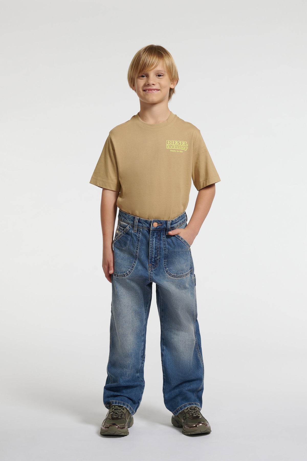 Jeans corte relajado lavado azul medio - D-Bart