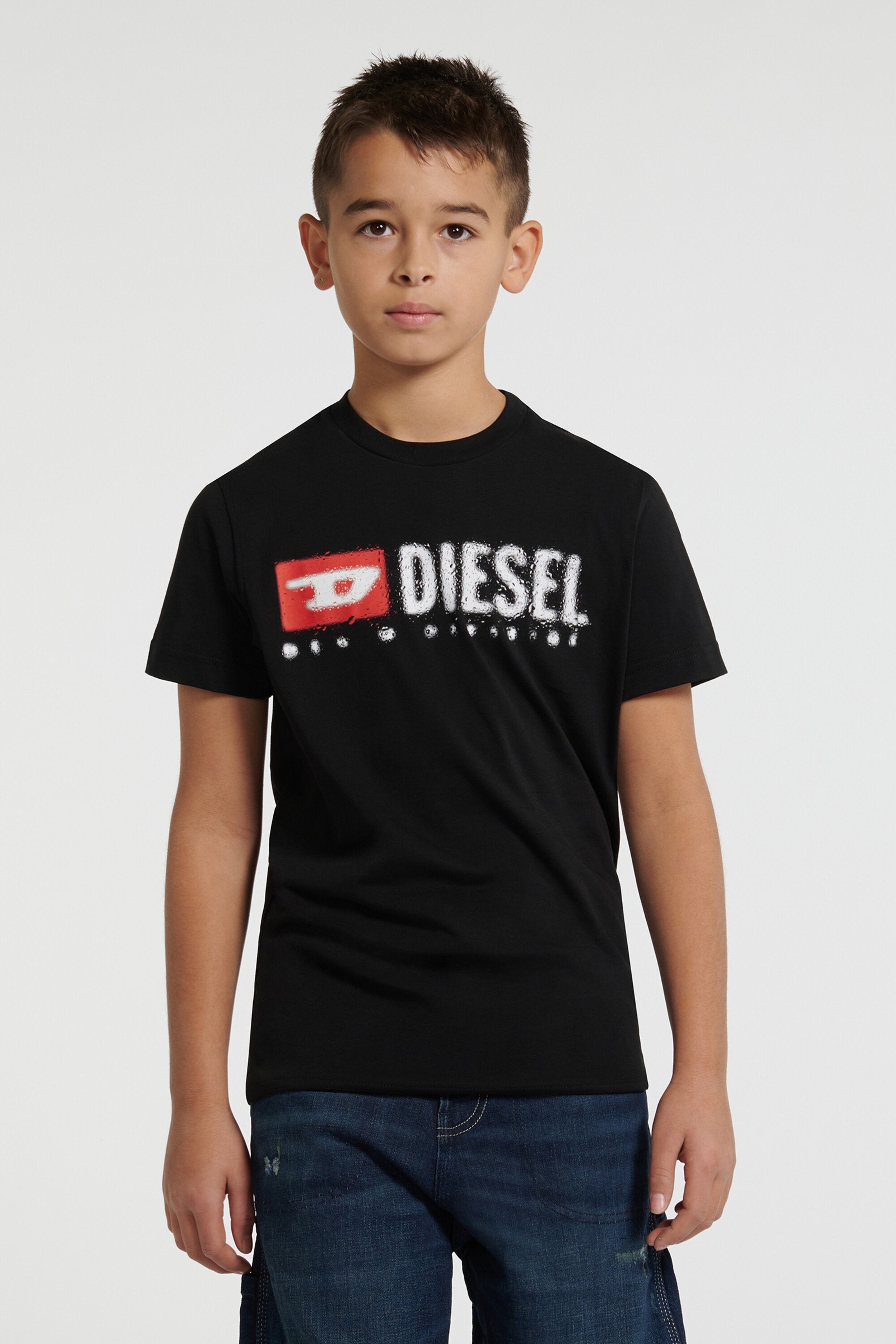 Camiseta de jersey con logotipo Diesel Denim Division