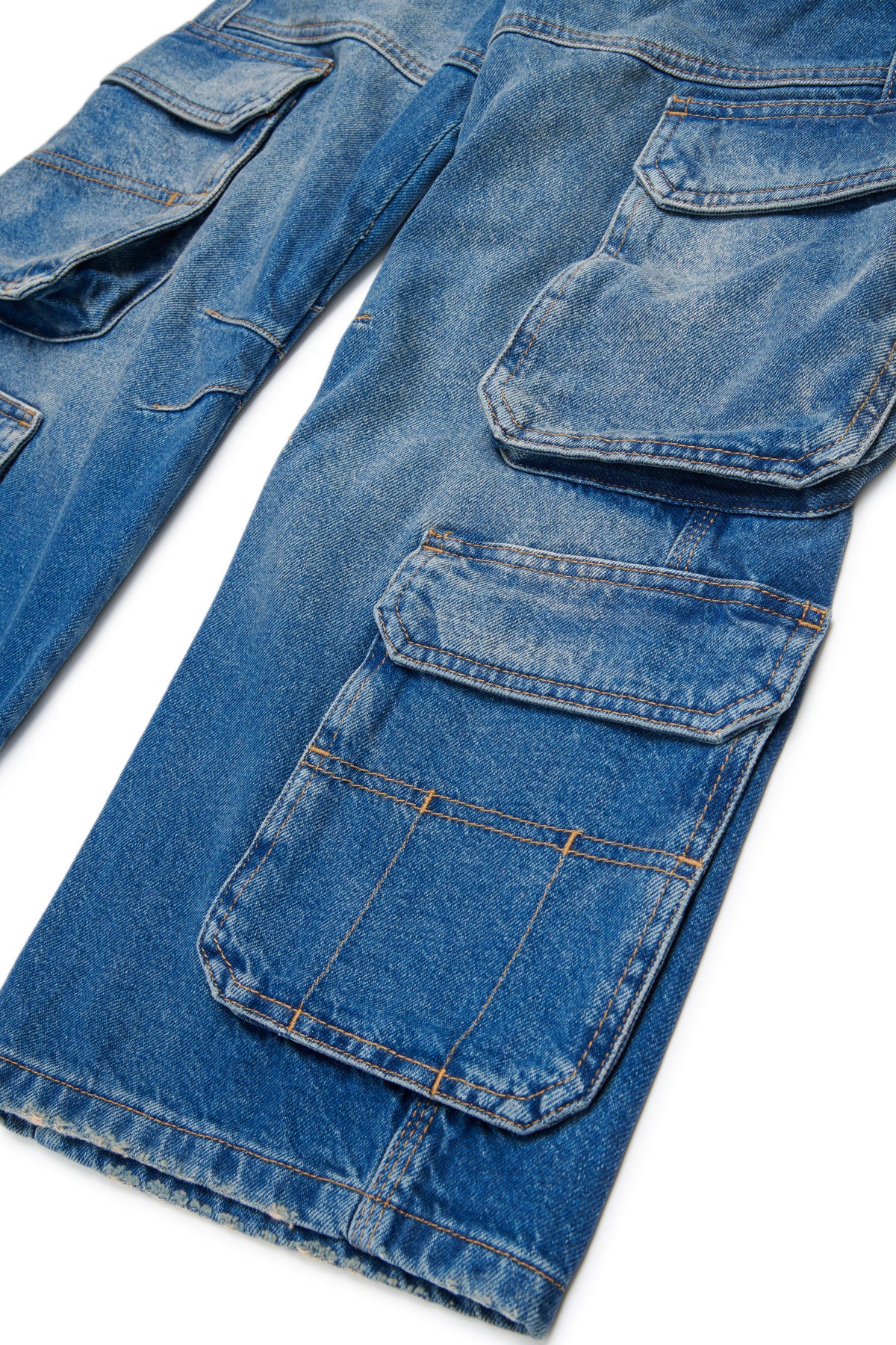 Jean cargo coupe décontractée avec poches - D-Argjx Cargo