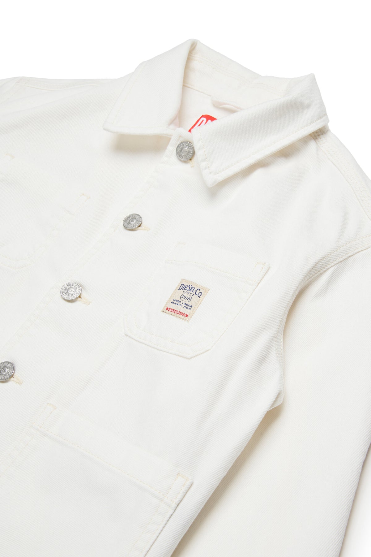 Denim jacket with logo