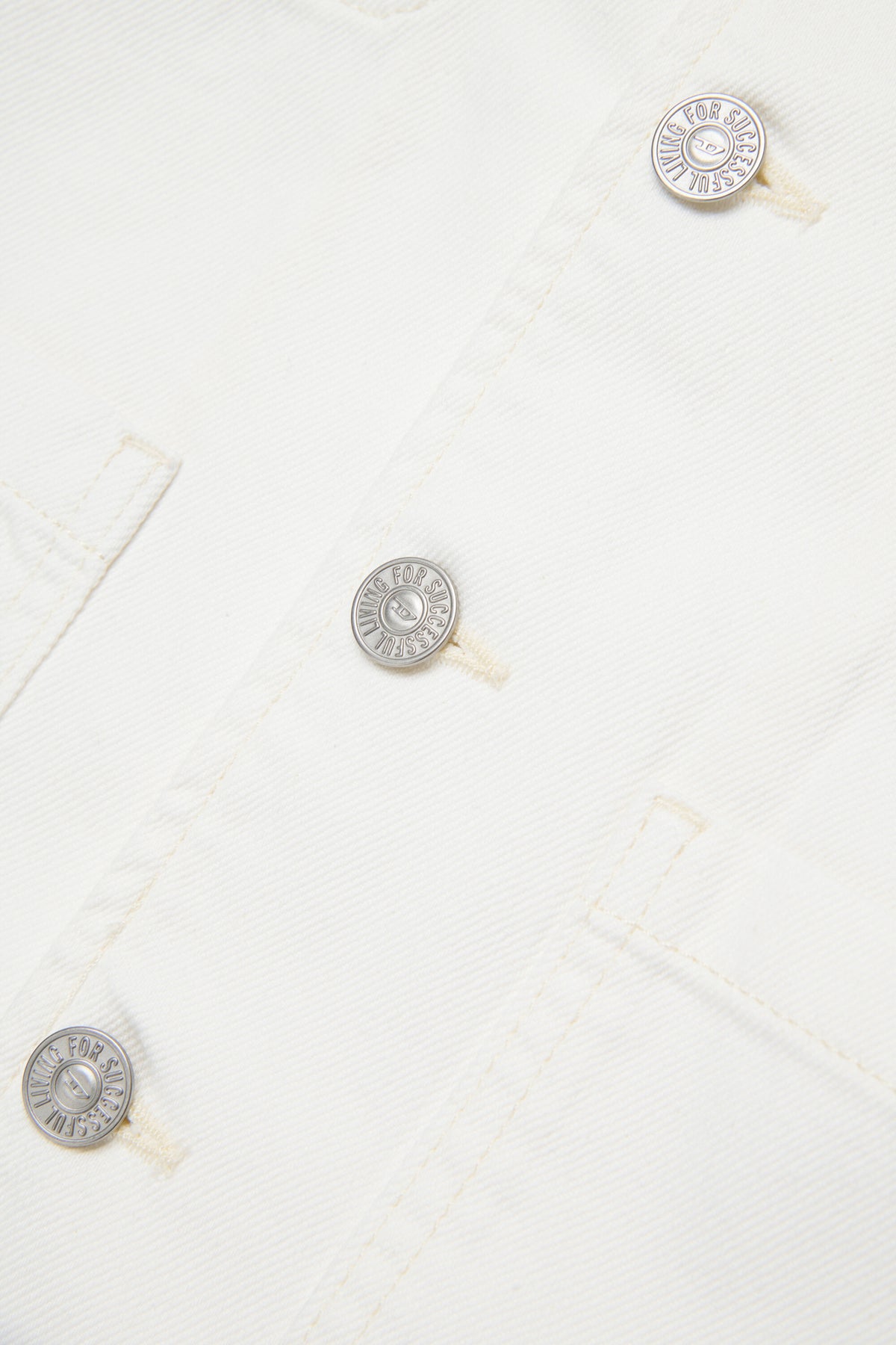Denim jacket with logo
