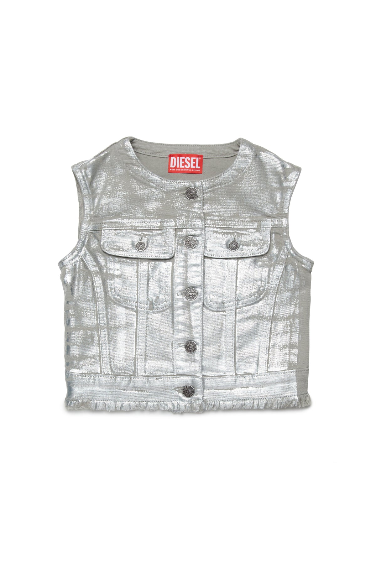 Chaqueta sin mangas con logo