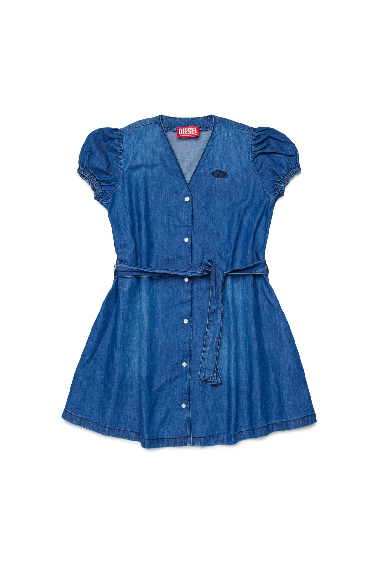 Vestido denim con logo