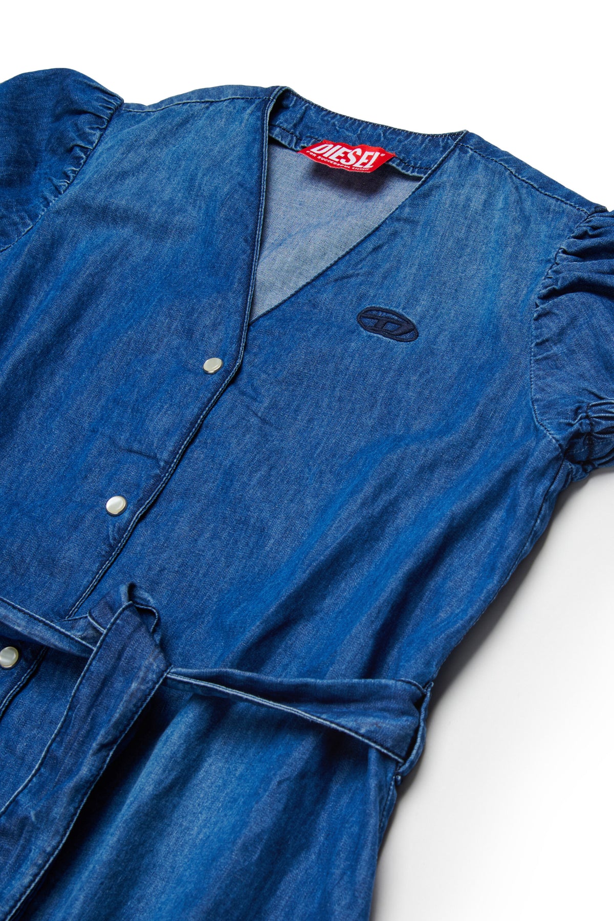 Vestido denim con logo
