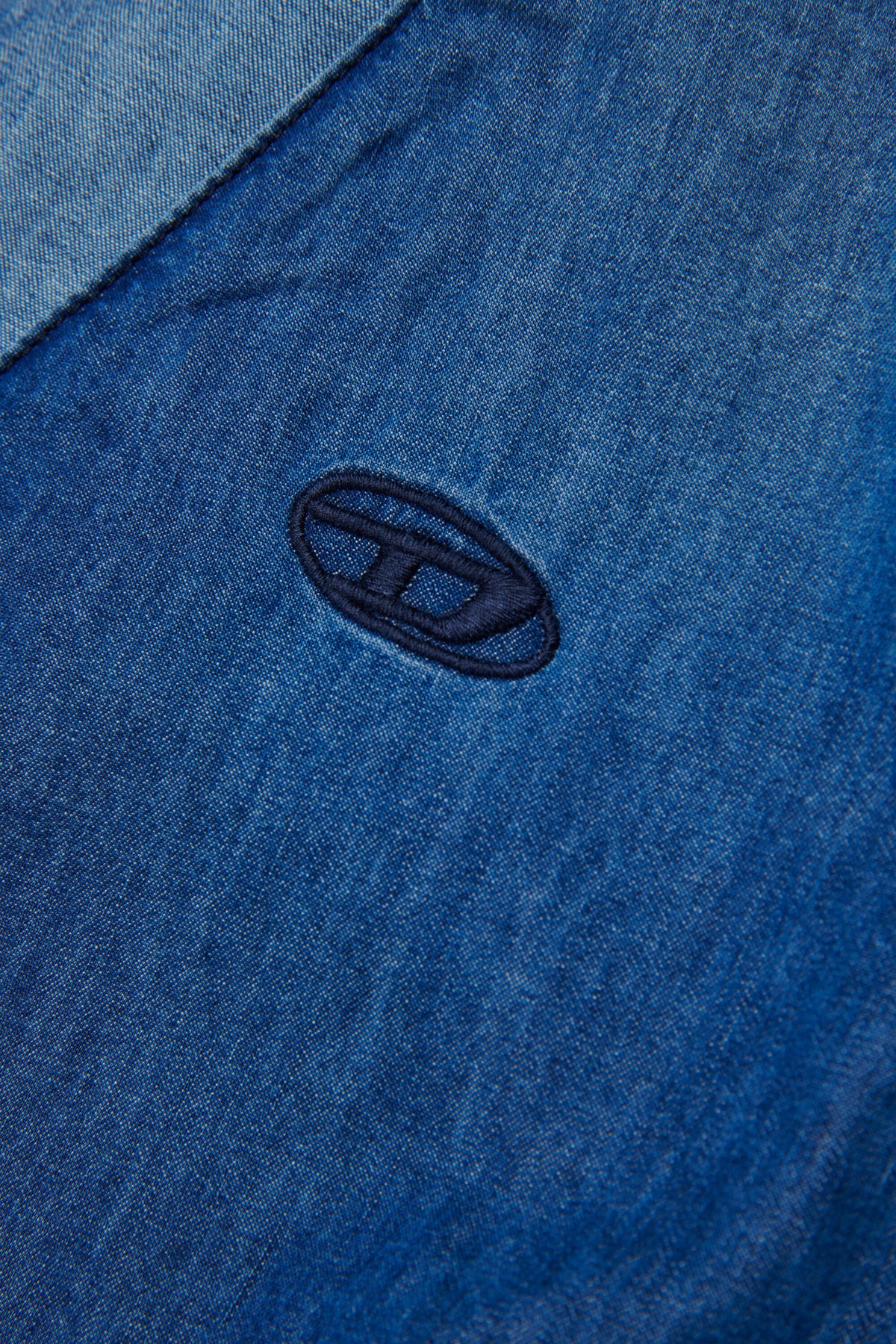 Vestido denim con logo